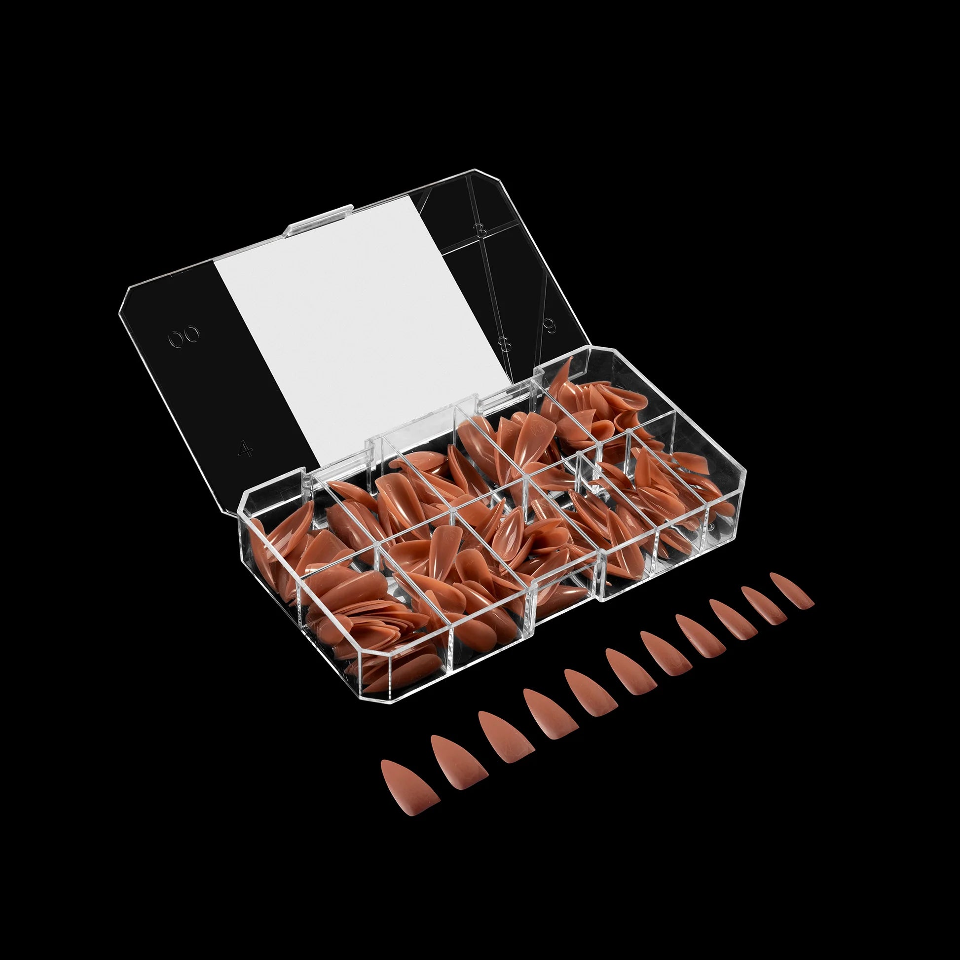 Apres Gel X Neutrals Imani Natural Tips 150pc Medium Stiletto Nail Extensions - Professional Salon Quality Press-On Nails for Manicures, Pedicures & Special Occasions