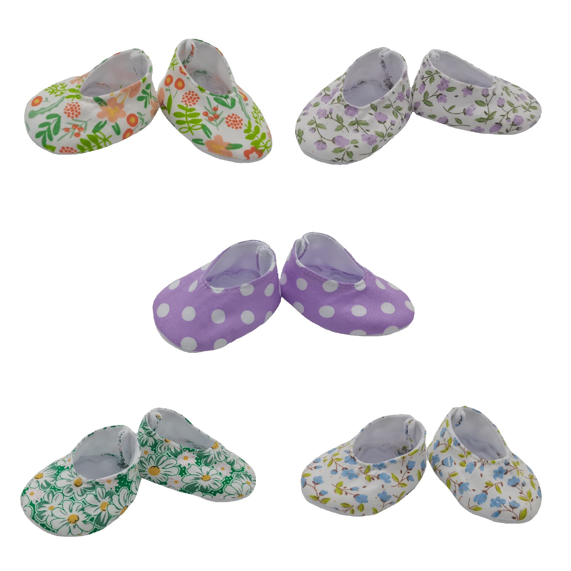 14-15 Inch Reborn Baby Doll Shoes - Soft & Comfortable Baby Doll Accessories for 14 Inch Alive Dolls | Perfect for Dress Up, Playtime & Collectible Display