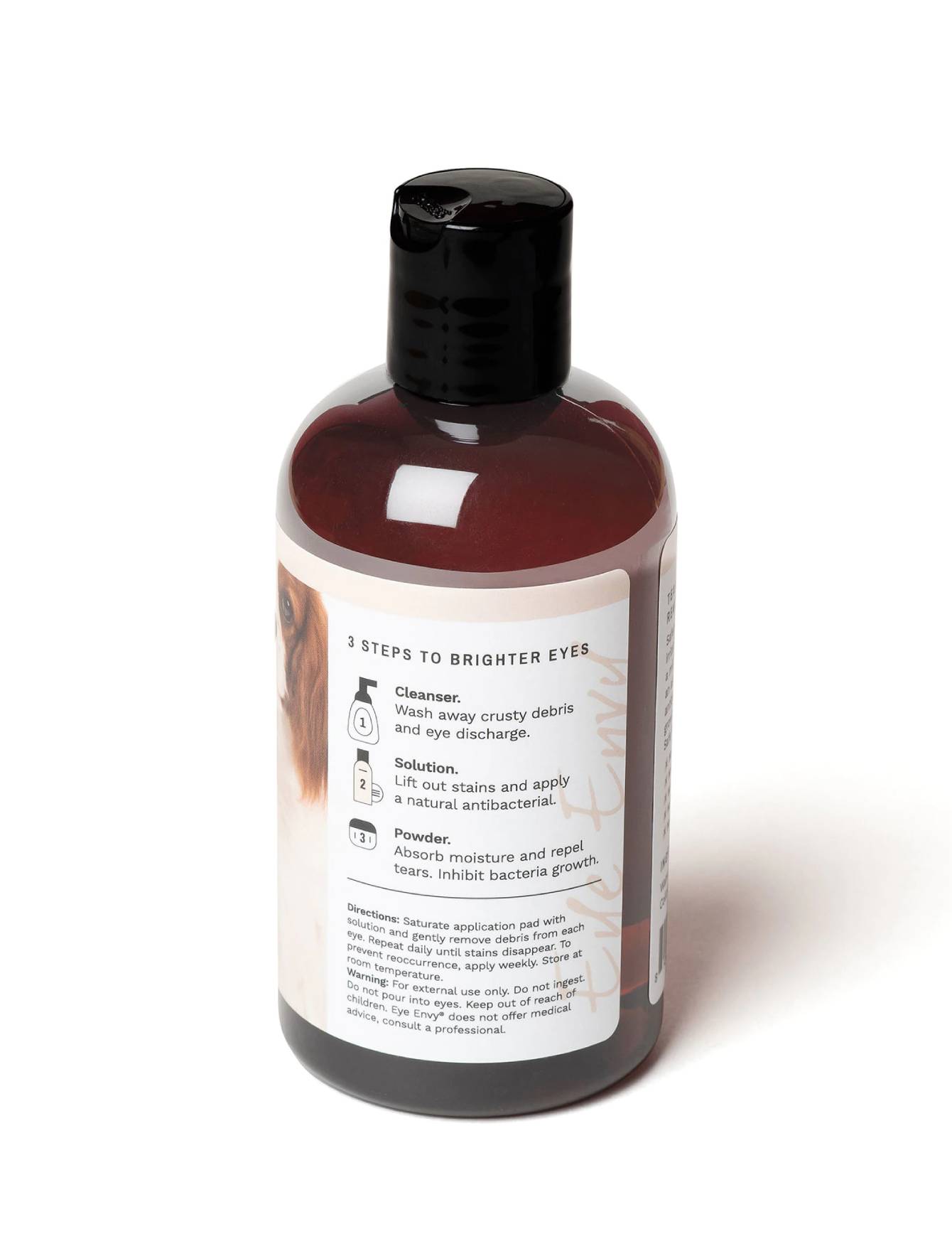 Eye Envy Tear Stain Remover for Dogs - Gentle Cleaning Solution (3 Sizes) | Prevent & Remove Tear Stains Around Eyes | Perfect for Poodles, Maltese & Small Breeds