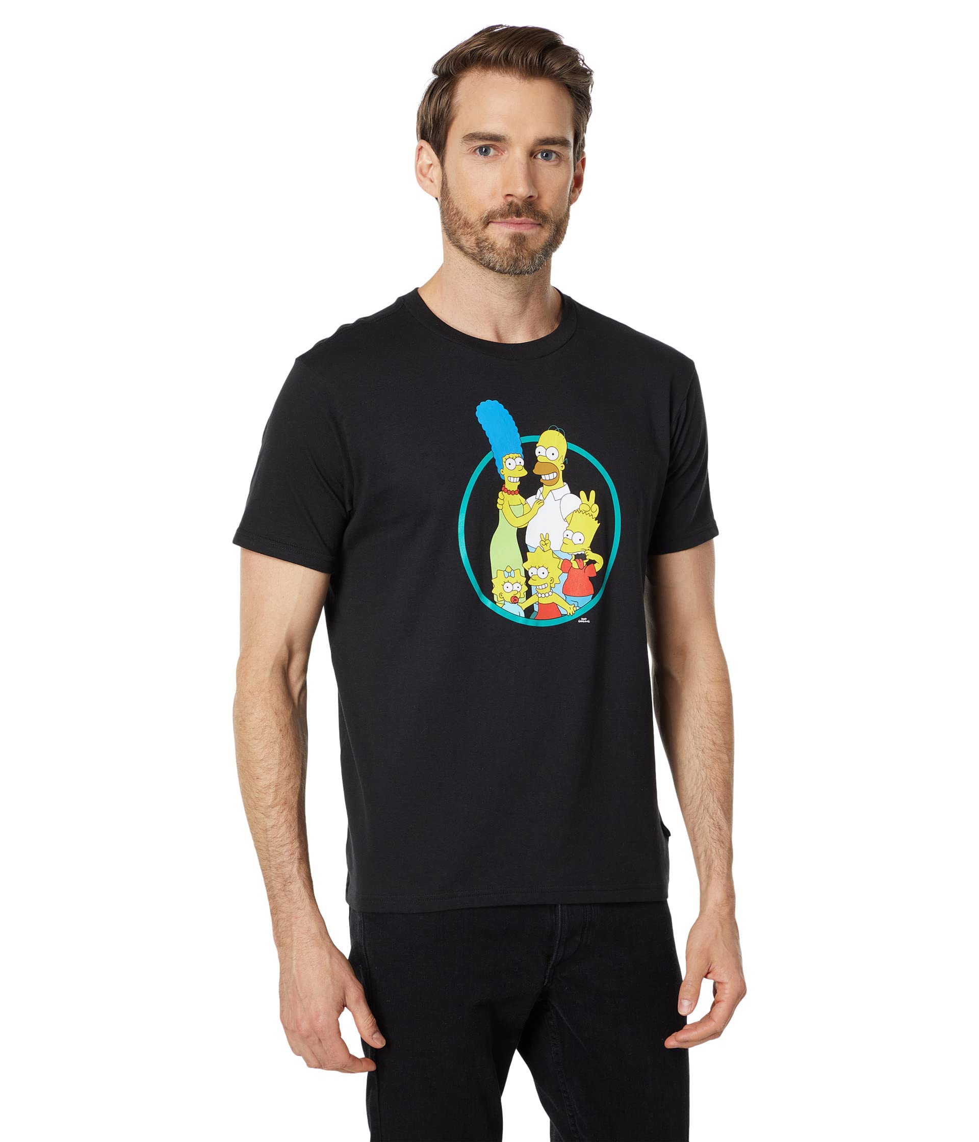 Billabong Simpsons Family Graphic Short Sleeve T-Shirt for Men & Women - Casual Summer Tee for Beach, Travel & Everyday Wear