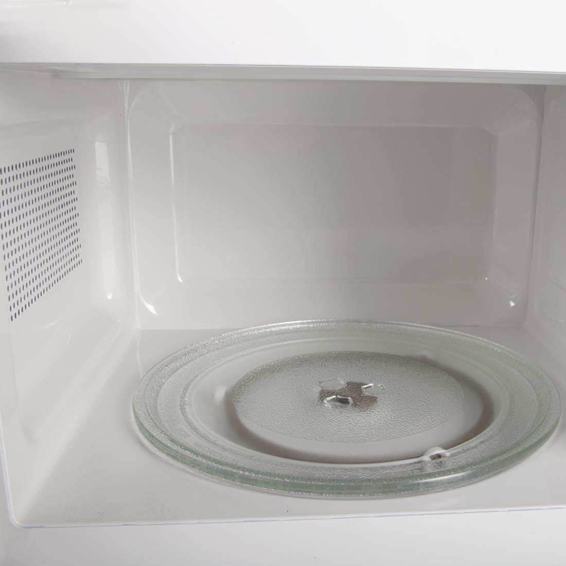 Caterlite Compact Microwave Oven 700W - 6 Power Levels, Stainless Steel Design - Perfect for Small Kitchens, Dorms & Office Break Rooms