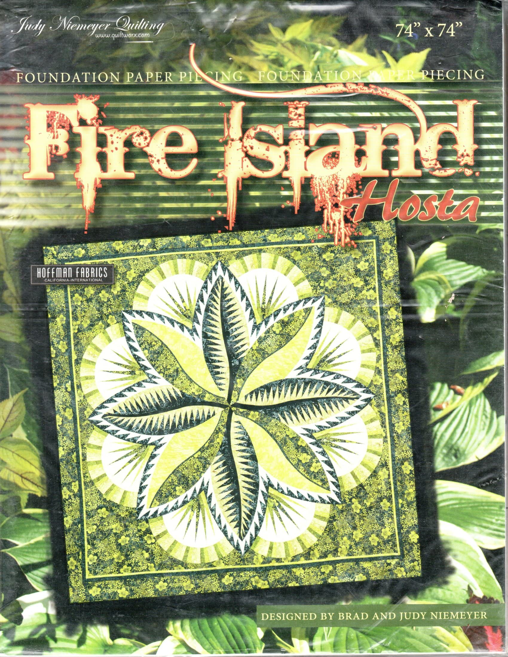 Judy Niemeyer Fire Island Hosta Quilt Pattern PDF - Modern Quilting Design for Beginners & Experts - Perfect for Home Decor, Bedspreads, and Gift Ideas