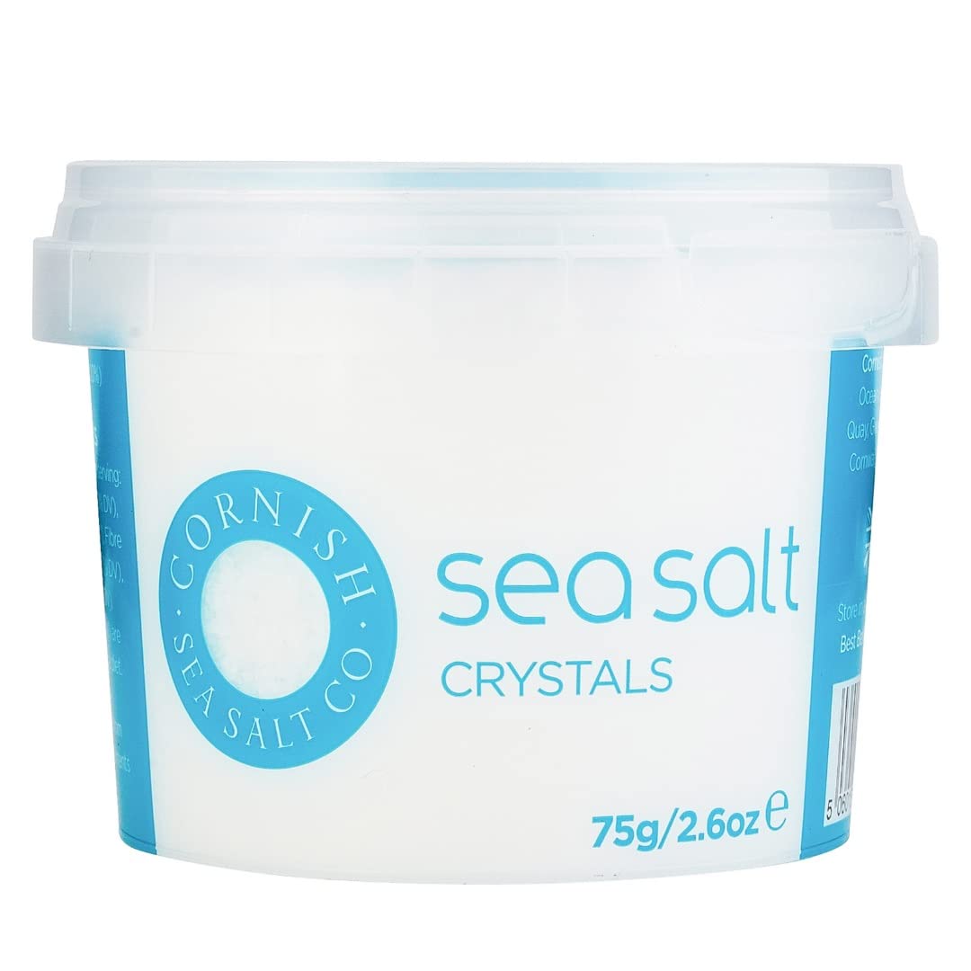 Cornish Sea Salt Crystals 75g (8 Pack) - Gourmet Cooking & Seasoning