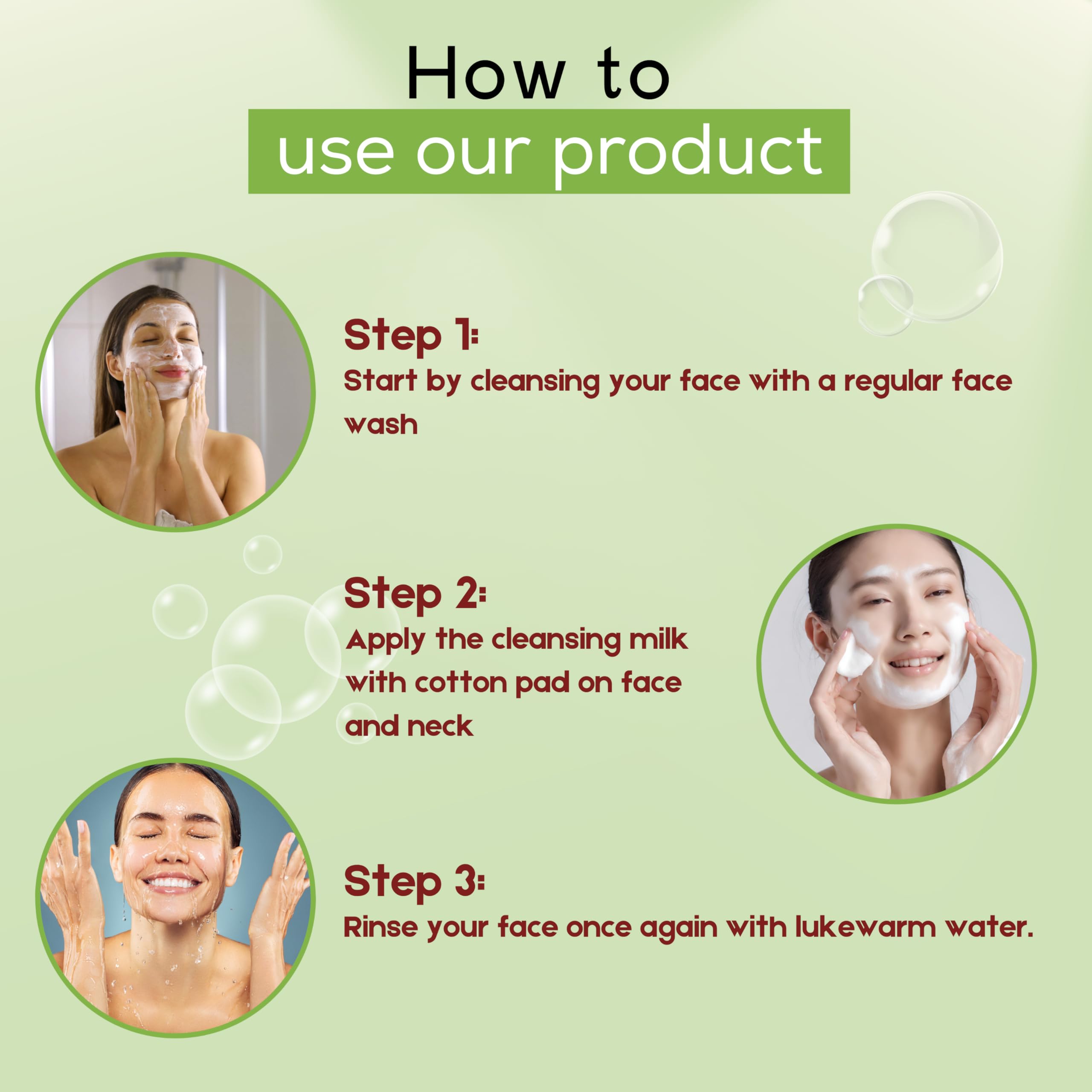 Primus Aloe Vera & Lemon Extracts Cleansing Milk - Ultra Clean & Refreshing Facial Cleanser | Makeup Remover & Daily Face Wash | 250ml | Perfect for Sensitive Skin & Post-Workout Refresh