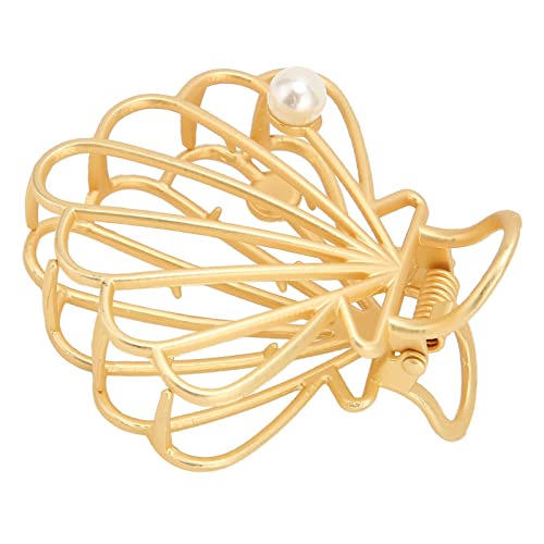 Alloy Hair Clamp Grips with Secure Grip Jaw & Elegant Round Clip Teeth - Prevents Hair Damage for Women's Styling, Salon Use & Everyday Hairstyles