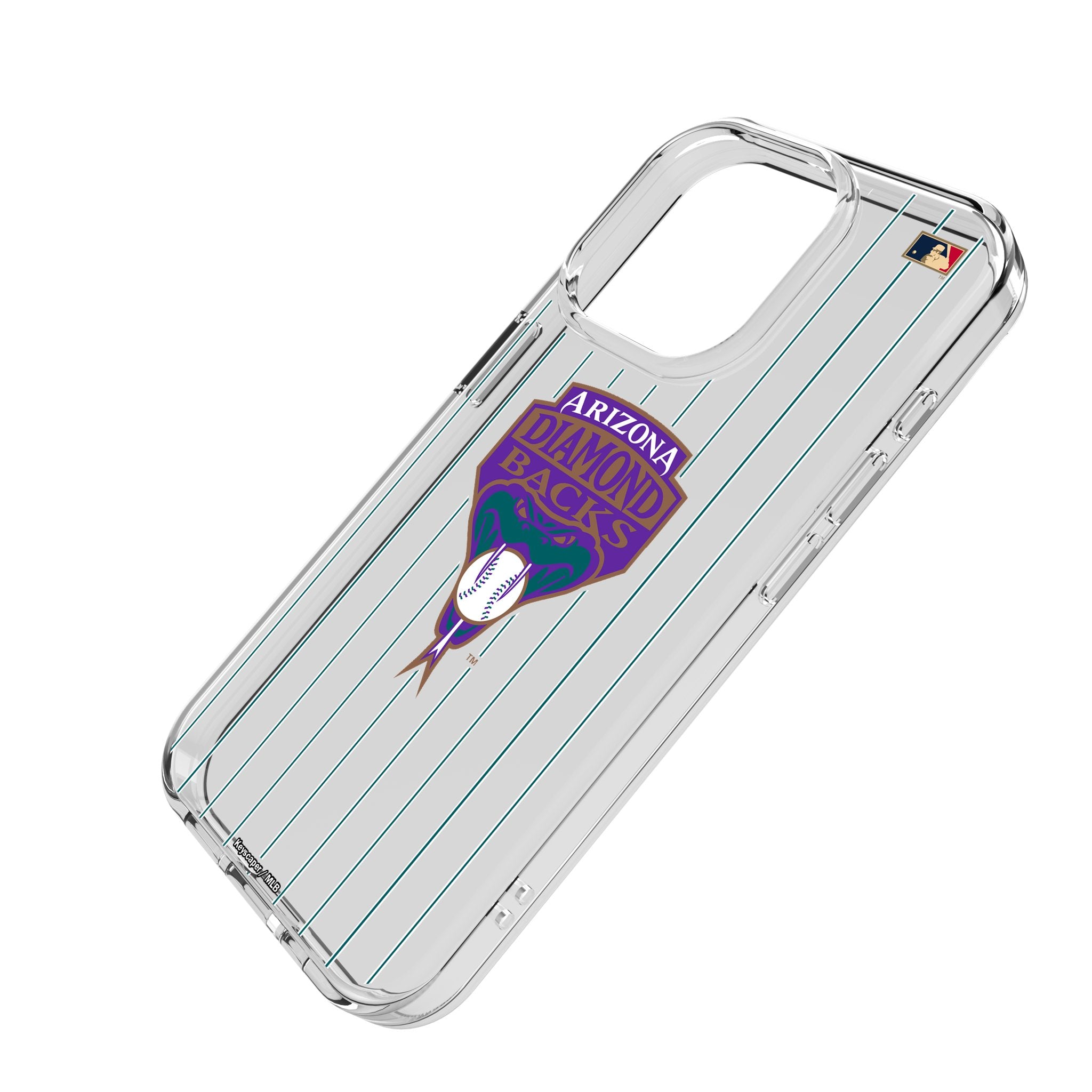 Arizona Diamondbacks 1999-2006 Cooperstown Collection Pinstripe Clear Phone Case for Apple iPhone - Perfect for Baseball Fans & Game Day Protection
