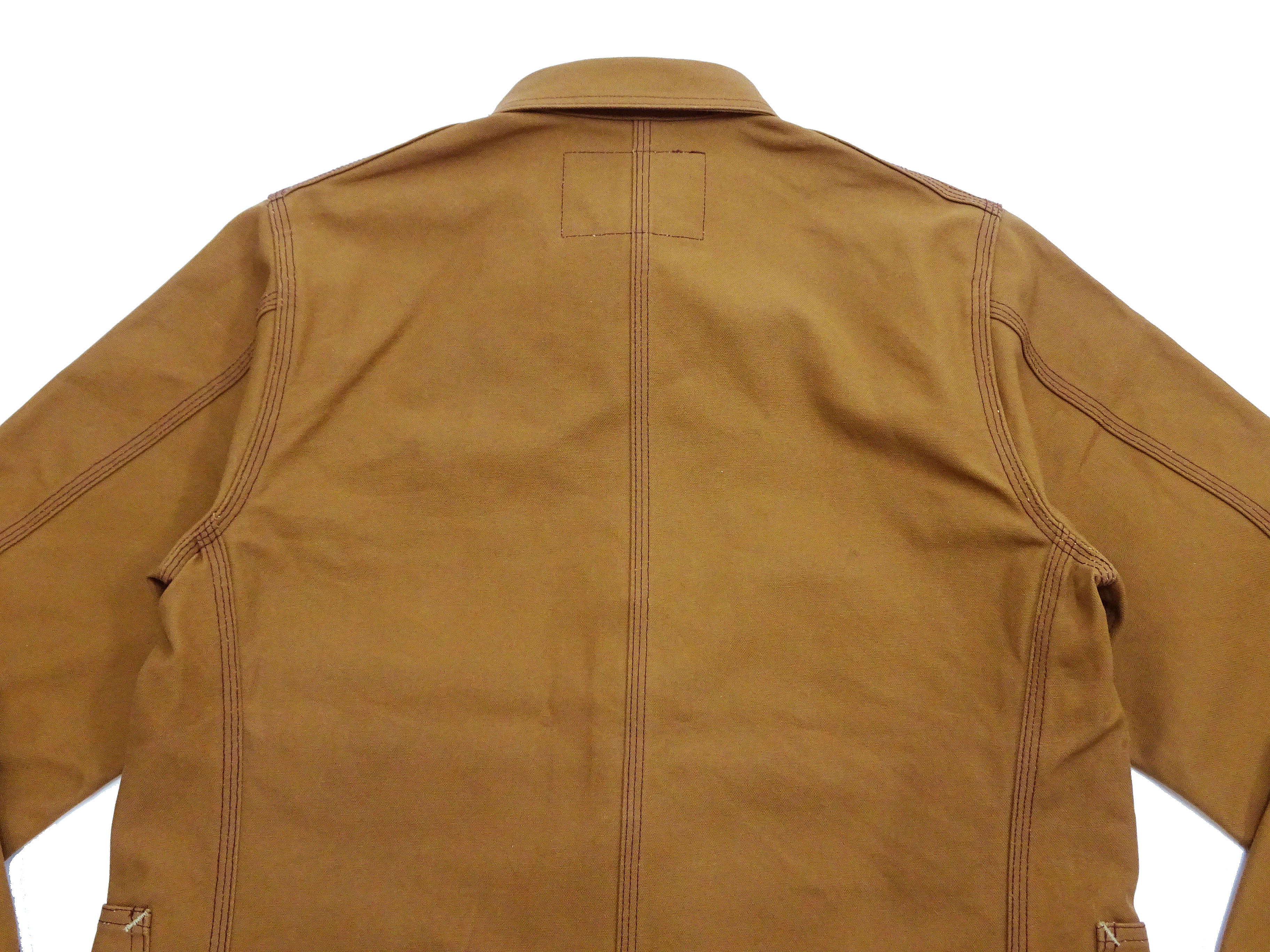 Men's 13oz Sugar Cane Brown Duck Canvas Work Jacket - SC15657 Casual Chore Coat (One Wash) - Perfect for Outdoor Work, Farm Chores & Everyday Wear