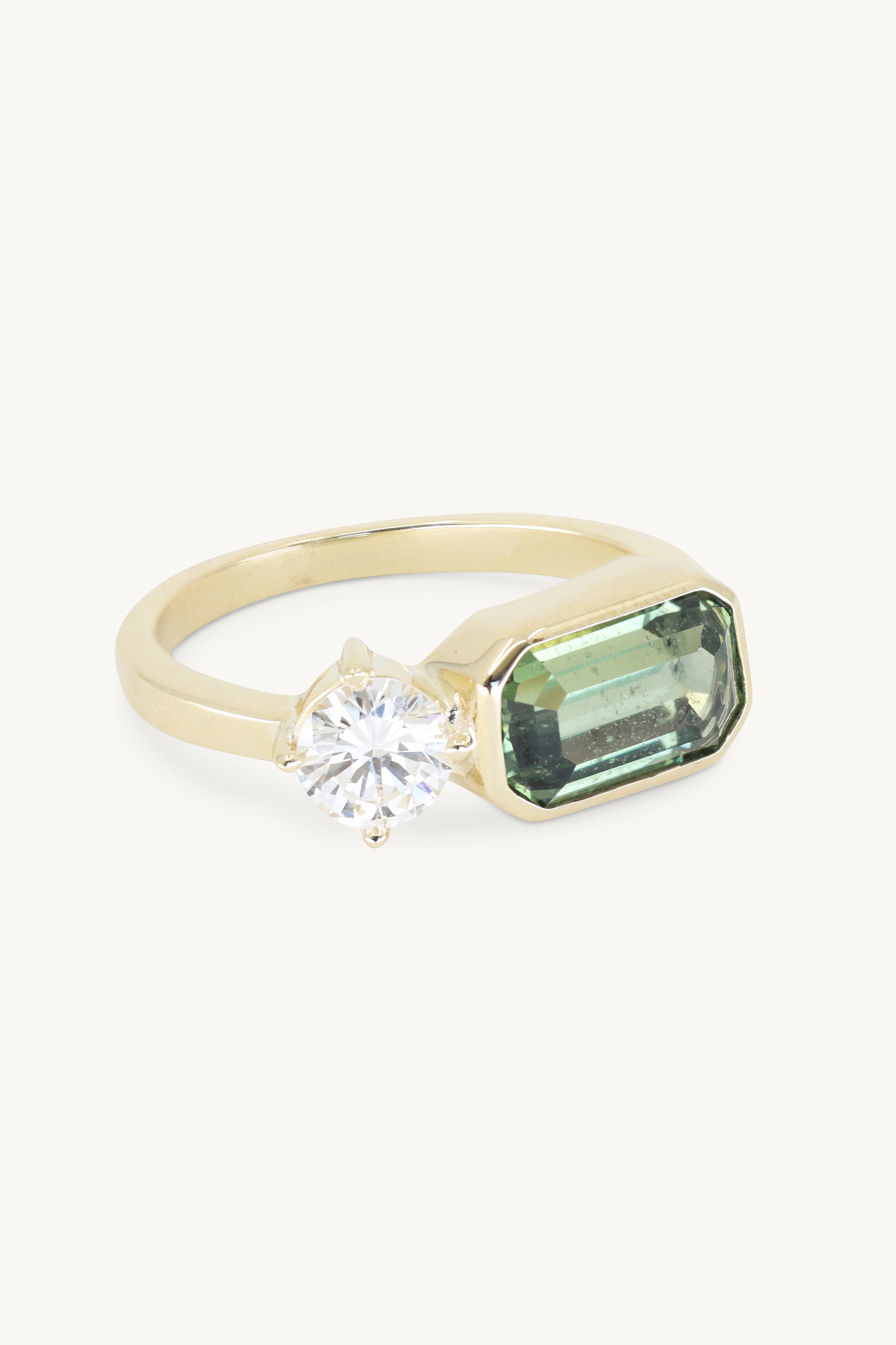 Emerald Cut Sapphire 14K Yellow Gold Ring for Women - Elegant Wedding Engagement Promise Jewelry Gift for Her - Perfect for Anniversaries, Proposals & Special Occasions