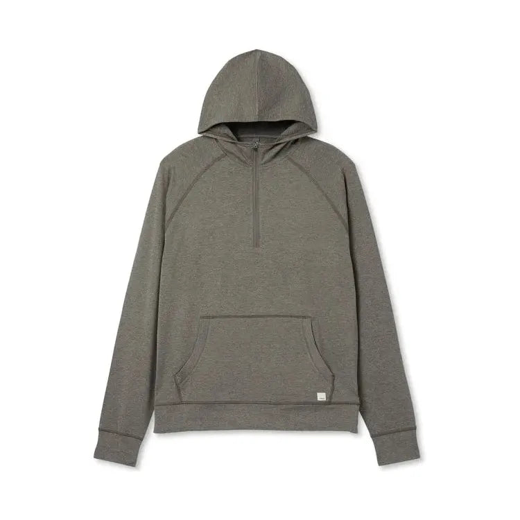 Vuori Men's Ponto Performance Half Zip Hoodie - Lightweight Athletic Pullover for Running & Gym - Breathable Workout Jacket for Men's Active Lifestyle