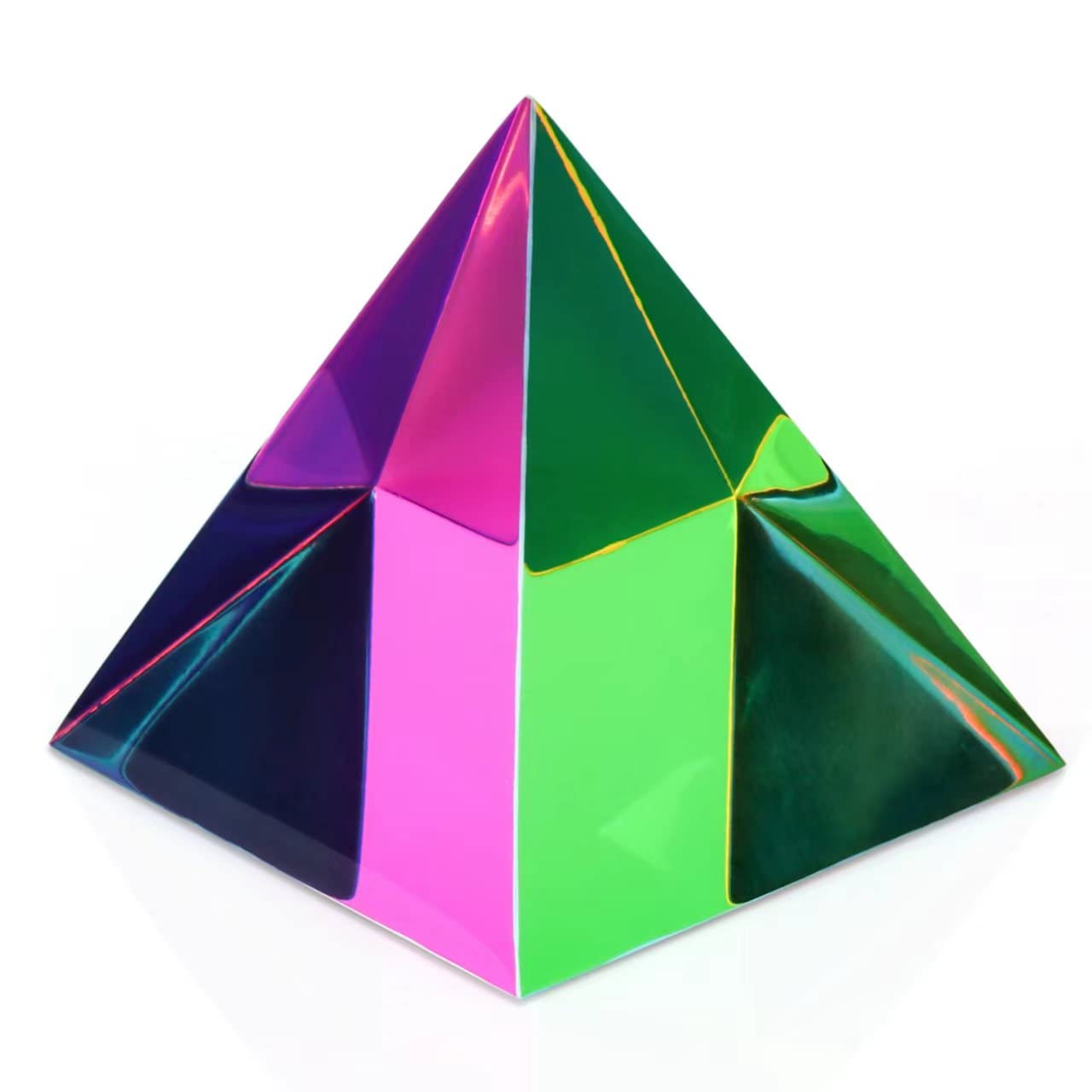 ZhuoChiMall 2.36 Inch (60mm) Orgone Pyramid - Orgonite Crystal for Positive Energy, Healing & Meditation | Spiritual Decor, Chakra Balancing & Home Protection