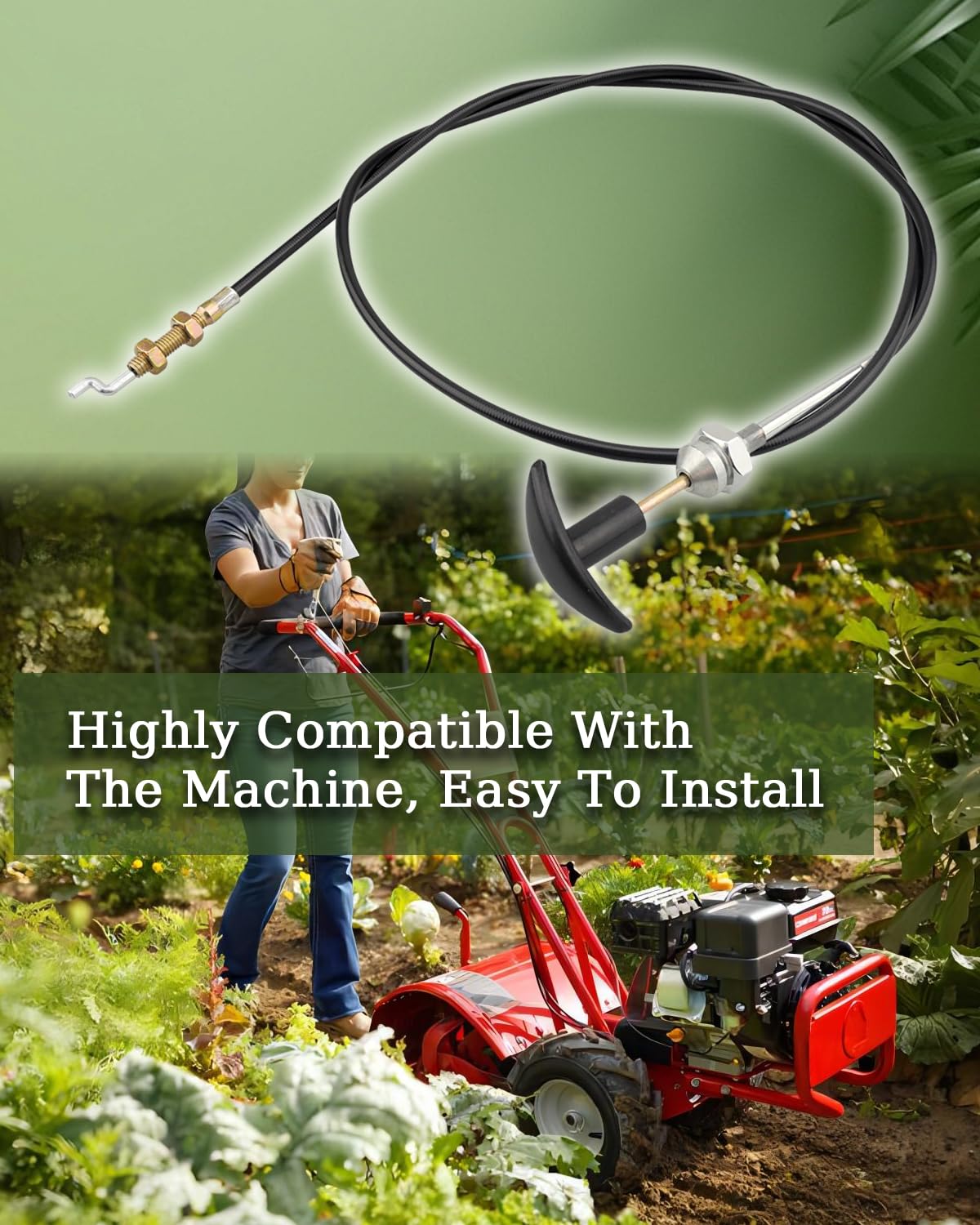 946-04058 Reverse Clutch Control Cable Replacement for MTD Troy Bilt Bronco Tiller & Yard Machines Lawn Mower - Compatible with 746-04058 GW-1916719 - Perfect for Lawn Maintenance and Garden Tilling