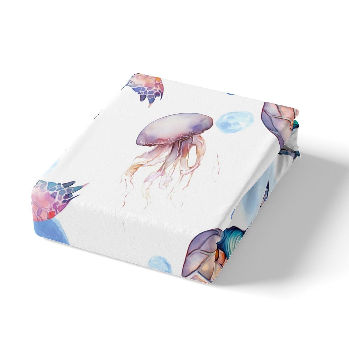 Erosebridal King Size Turtle Bedding Set - White & Pink Hawaiian Duvet Cover, Beach Theme Quilt with Underwater Turtle Design | Perfect for Kids' Bedrooms, Summer Decor & Coastal-Themed Homes