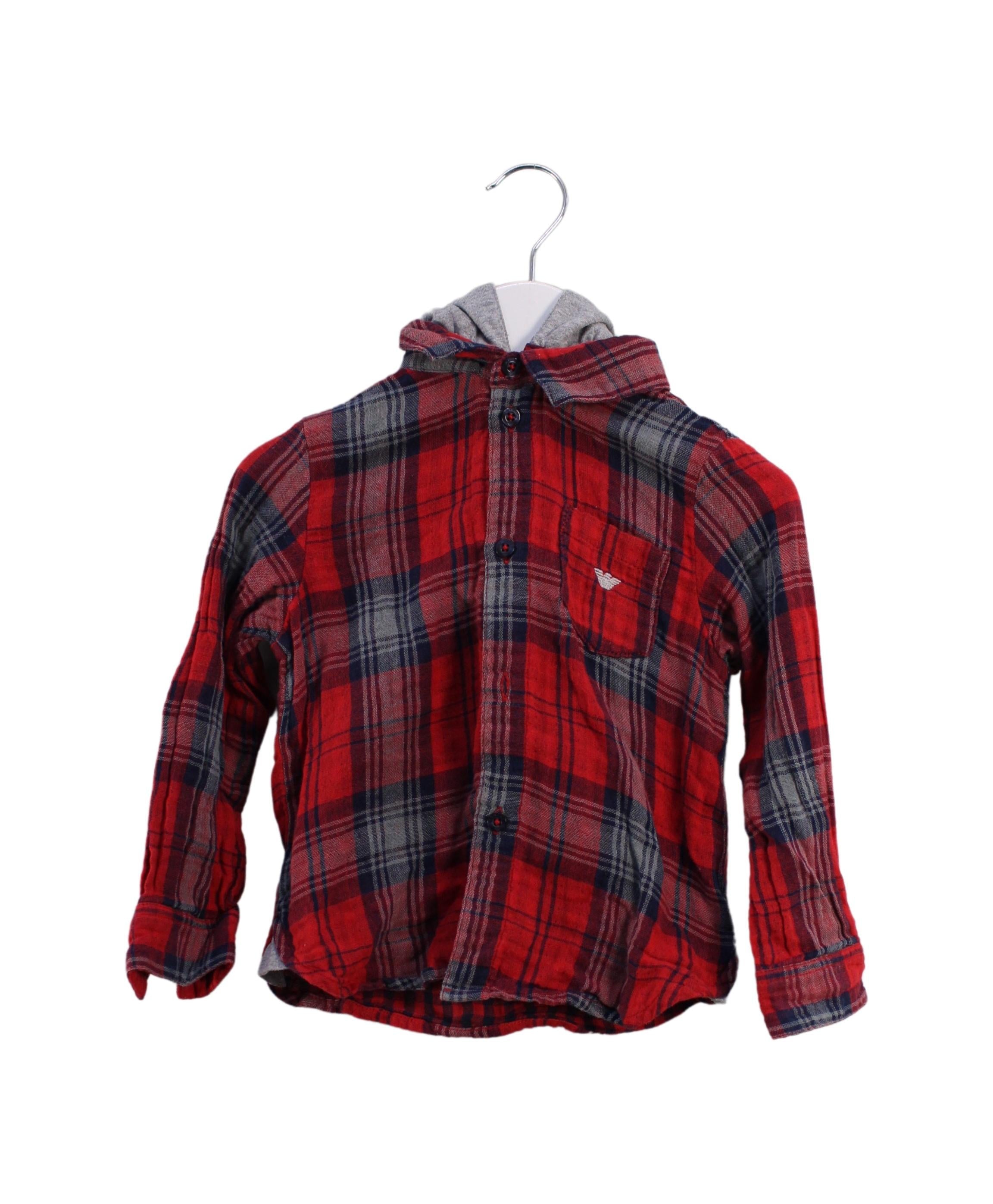 Armani Hooded Shirt for Boys 18 Months | Premium Cotton Zip-Up Hoodie for Toddlers | Perfect for Playdates, Daycare & Outdoor Adventures