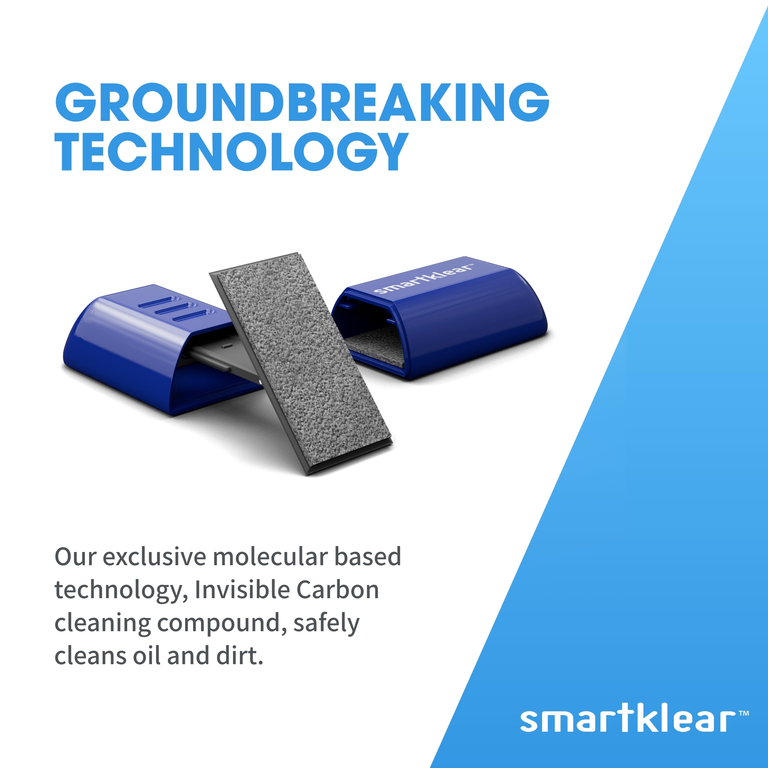 SmartKlear Smart Phone Screen Cleaner - Carbon Microfiber Technology for iPhone, Android & All Devices - Blue (1 Pack) - Perfect for Home, Office & Travel Use