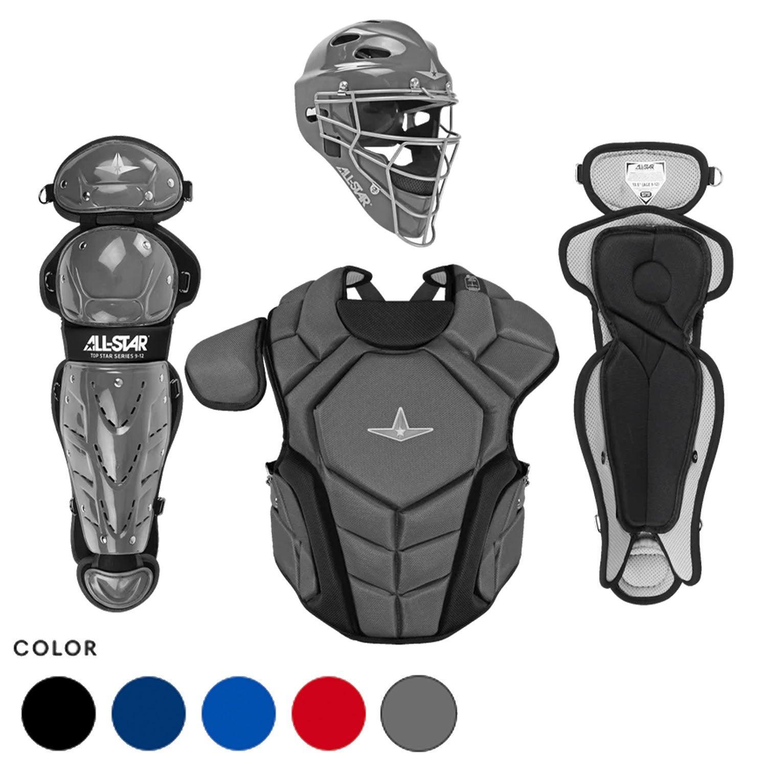 All Star Top Star Series Catchers Kit for Youth Baseball Ages 9-12 | Perfect for Little League Practice & Games