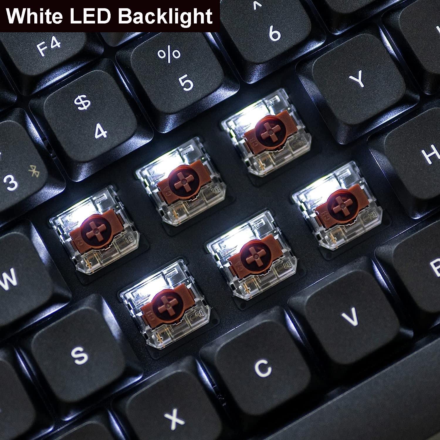 Keychron K5 Pro Wireless Mechanical Keyboard - 100% Full Size 108 Keys, QMK/VIA Programmable, Ultra-Slim White Backlit, Low Profile Gateron Brown Switch, Bluetooth/Wired for Mac Windows Linux - Perfect for Office Work, Gaming & Programming
