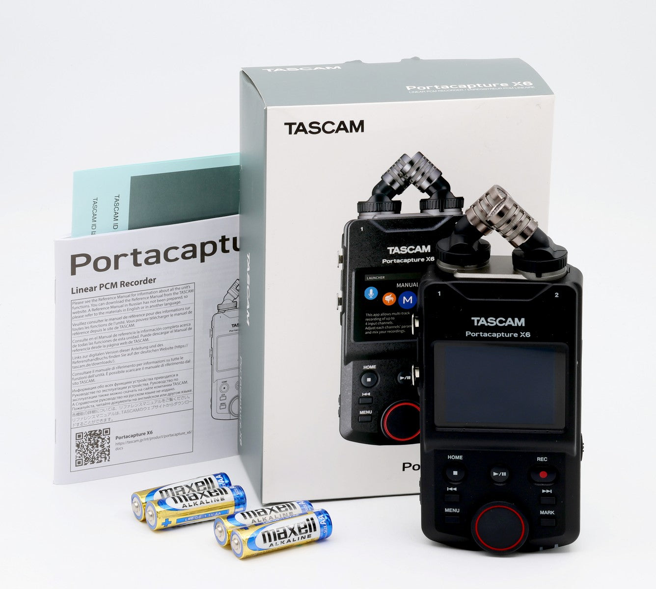 TASCAM Portacapture X6 32-Bit 6-Channel Multitrack Field Recorder - Open Box Excellent Condition | Perfect for Podcasting, Music Recording & Field Audio Capture