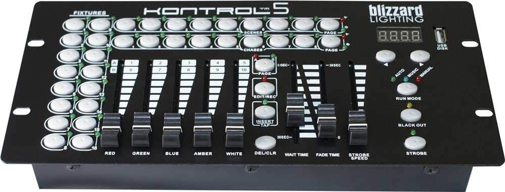 Blizzard Lighting Kontrol 5 Stage Light Unit - Professional DJ Lighting System for Clubs, Concerts & Live Events