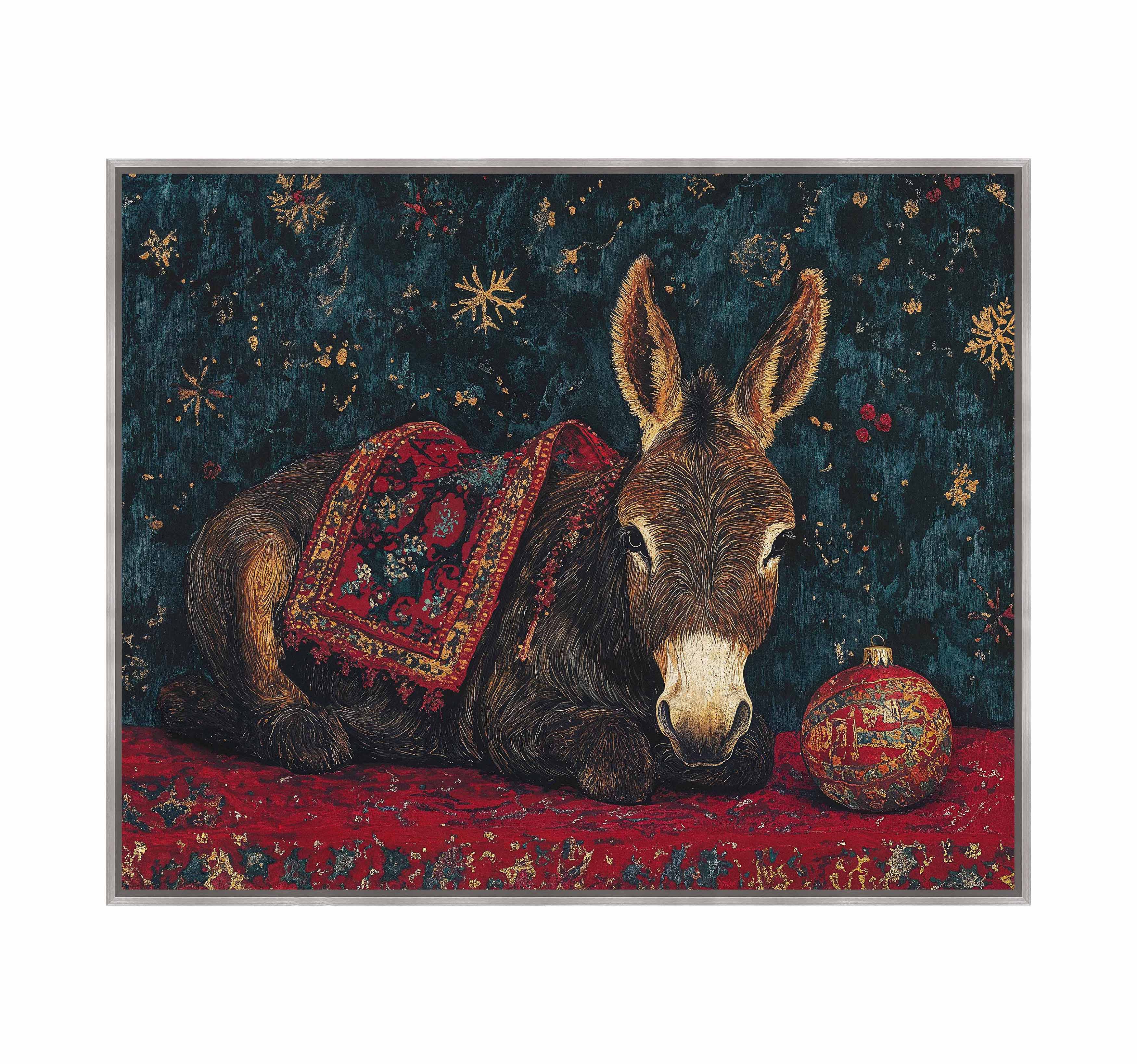Bethlehem's Humble Hero - Religious Wall Art Canvas Print for Home Decor - Perfect for Christmas Decorations & Church Interiors
