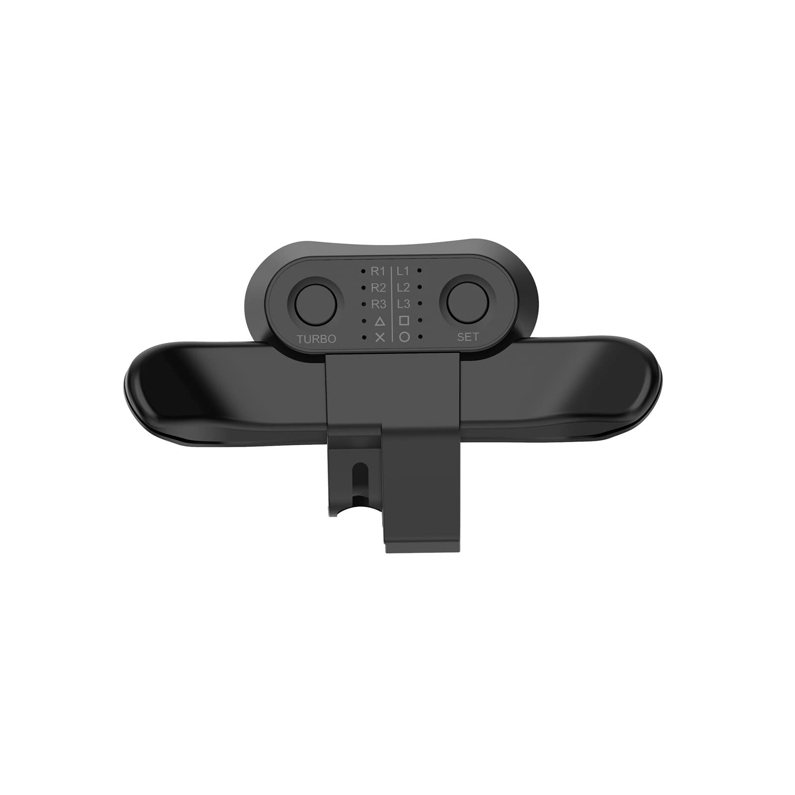 Rehomy Ergonomic Controller Paddles with 10 Key Mappings - Back Button Attachment for PS4 Controller - Perfect for FPS, Racing & Competitive Gaming