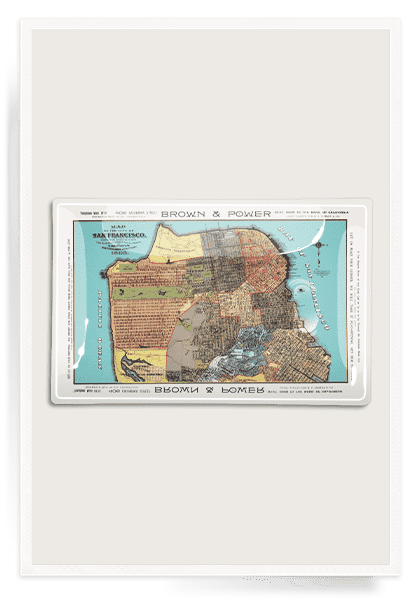 Vintage Decoupage Glass Tray - Handcrafted San Francisco Souvenir - Perfect for Serving, Home Decor & Gift Giving