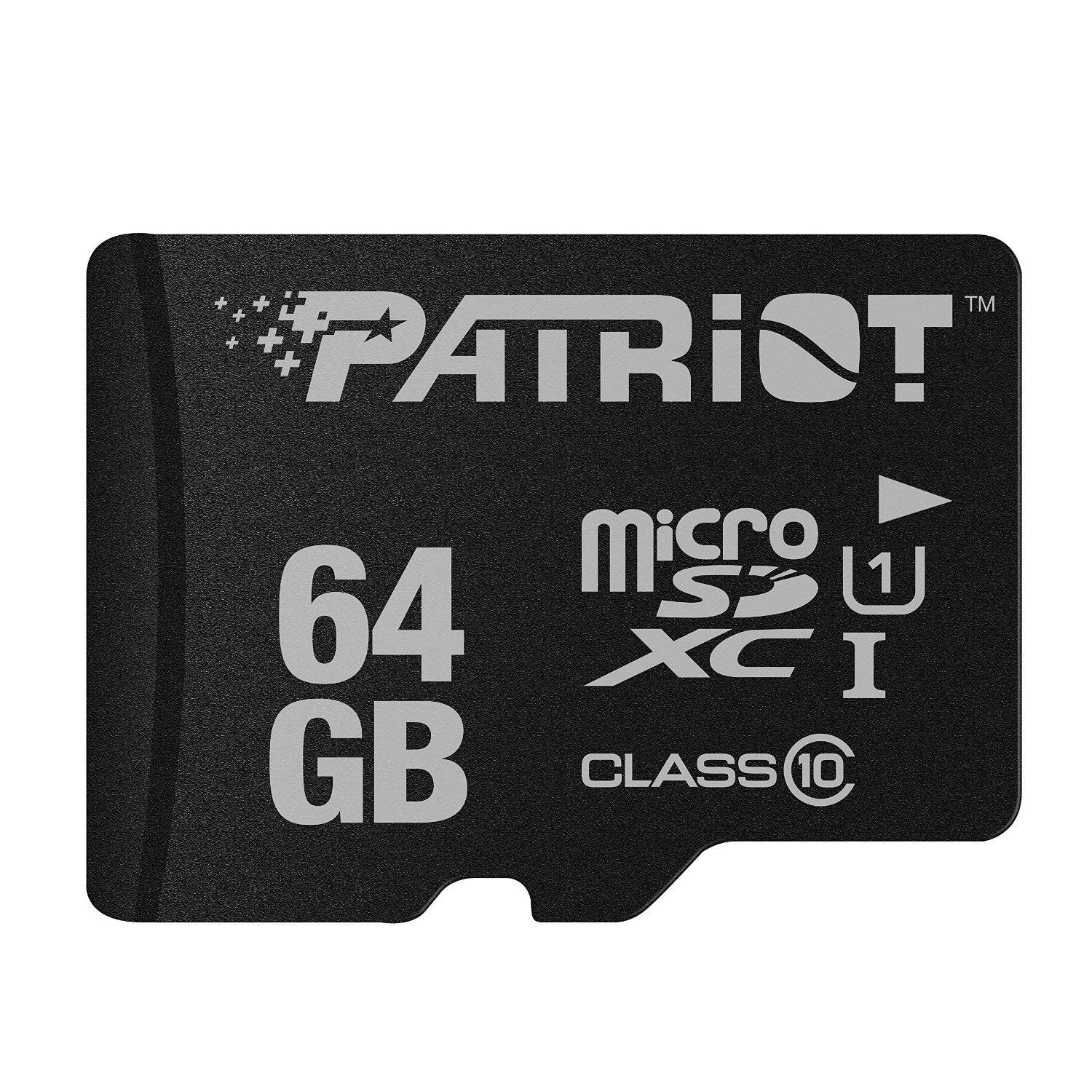 **Patriot LX Series 64GB High-Speed Micro SDXC Card - Class 10 UHS-I for Fast Data Transfer - Compatible with Action Cameras, Smartphones, Tablets & PCs - Perfect for 4K Video, Gaming & Storage Expansion**