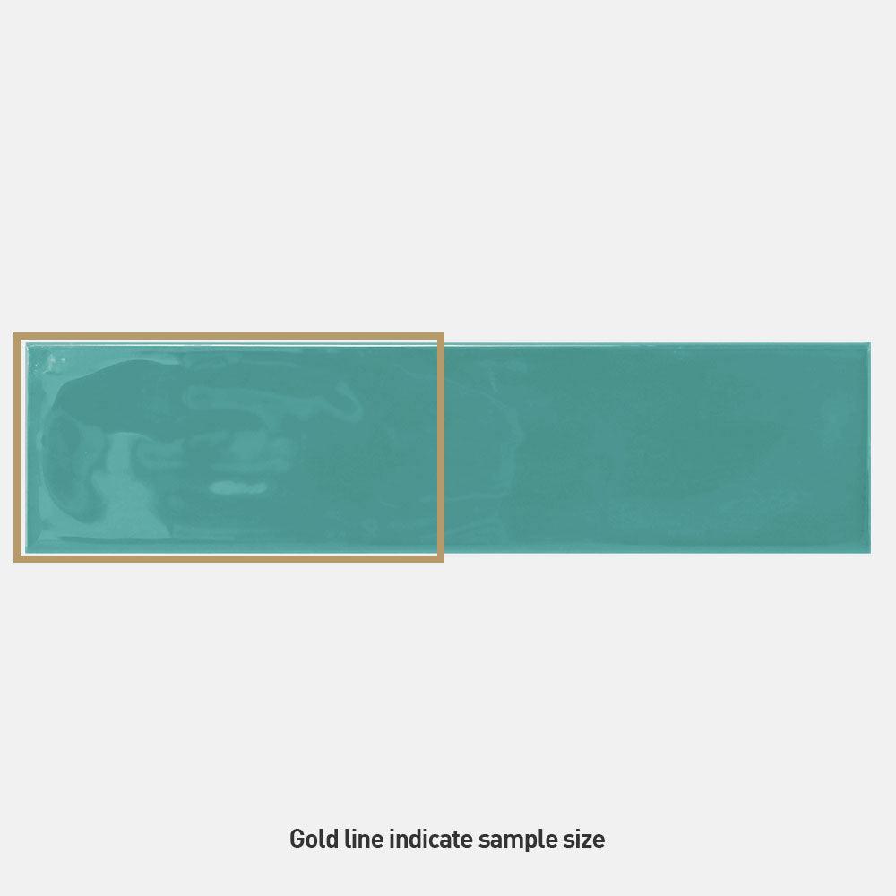 Metro Light Green Wave 68x280 Glossy Ceramic Subway Tile - Perfect for Kitchen Backsplash, Bathroom Walls & Modern Interior Design