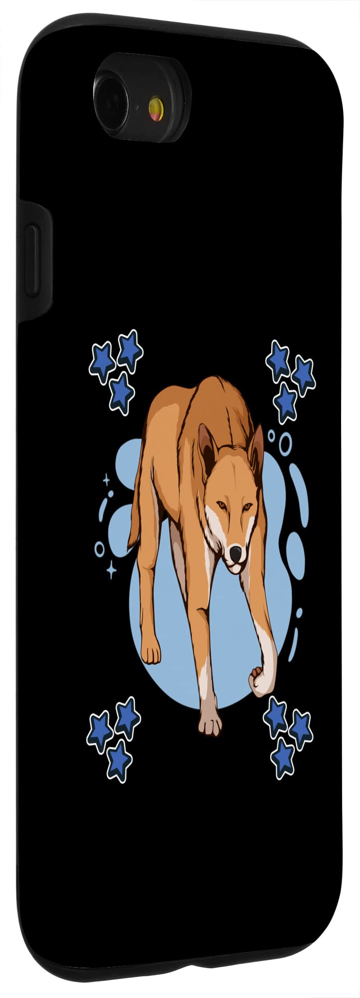 Dingo Blue Design Dog Pattern iPhone SE (2020)/7/8 Phone Case - Cute Pet Accessory for Dog Lovers, Perfect for Daily Use & Outdoor Activities