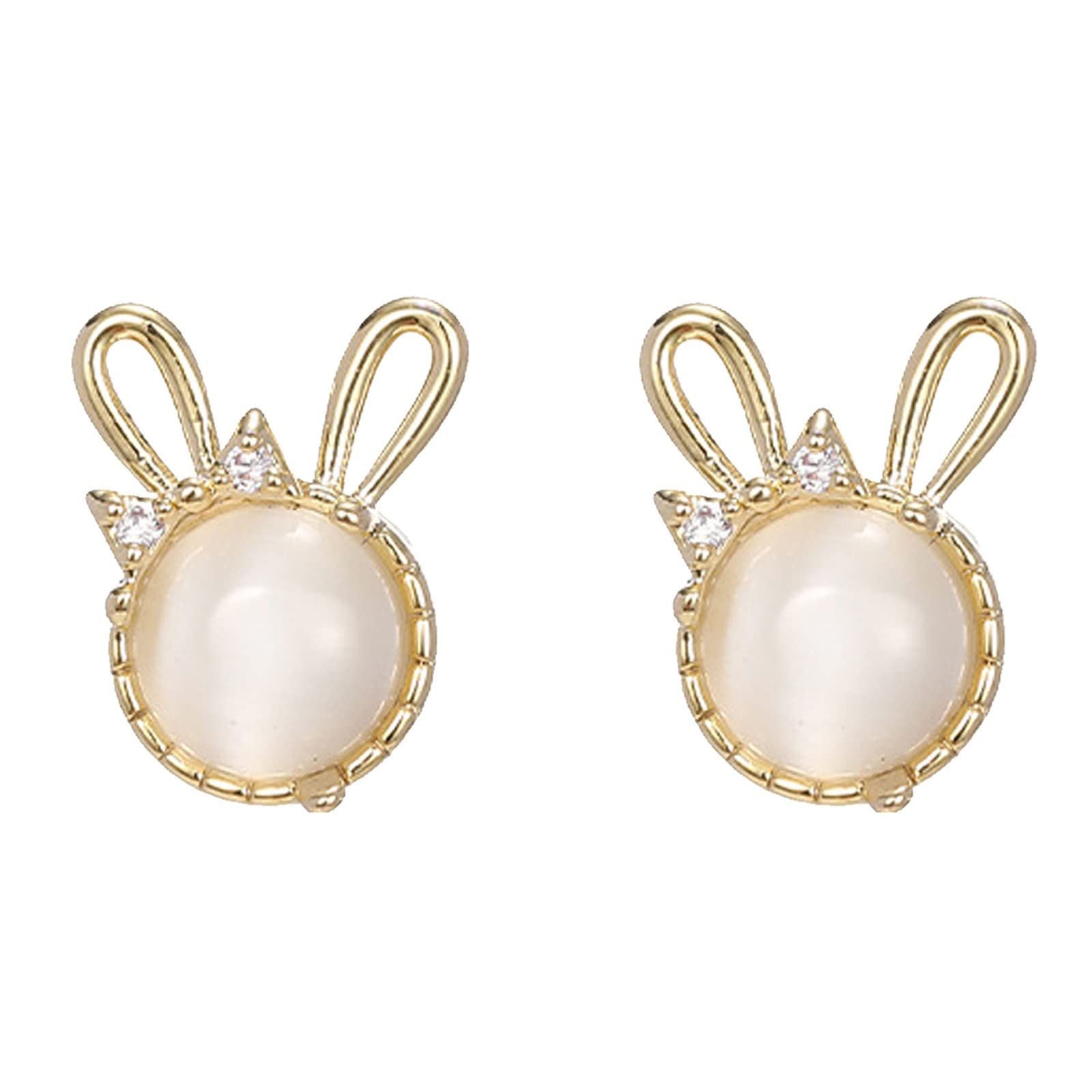 Stylish Silver Bunny Carrot Earrings for Women - Fashionable Dangling Hoop Earrings Set - Perfect for Easter Gifts, Spring Fashion & Casual Wear