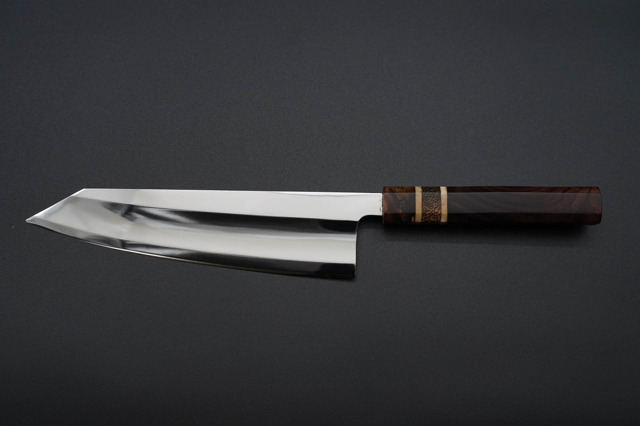 Premium Narra Chef Knife 240mm K-Tip Gyuto with S-Grind - High Carbon Stainless Steel Japanese Kitchen Knife for Professional Chefs & Home Cooking - Perfect for Slicing, Dicing & Meat Preparation