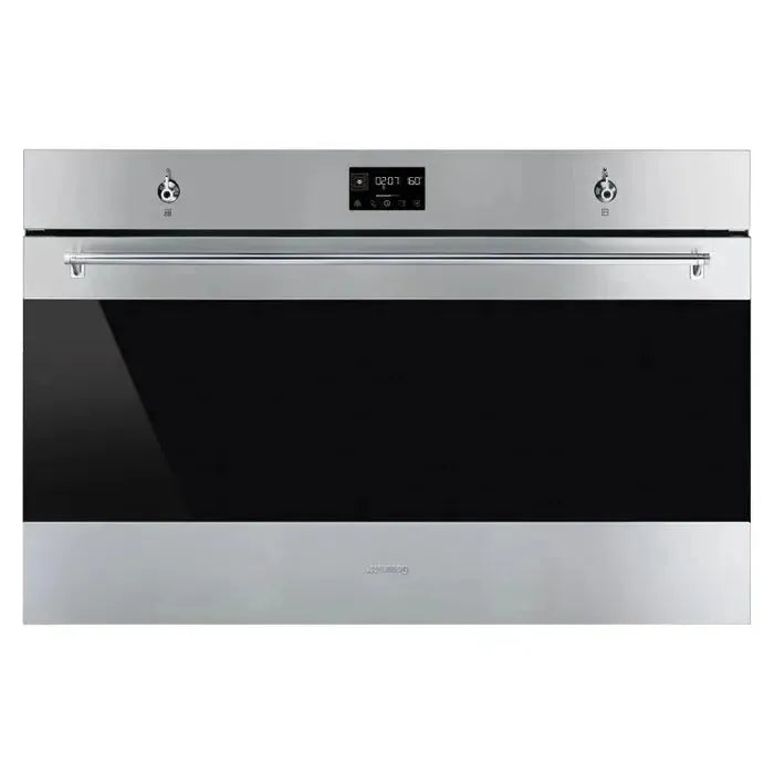 Smeg Classic 90cm Pyrolytic Self-Cleaning Oven in Stainless Steel - Perfect for Modern Kitchens & Professional Baking