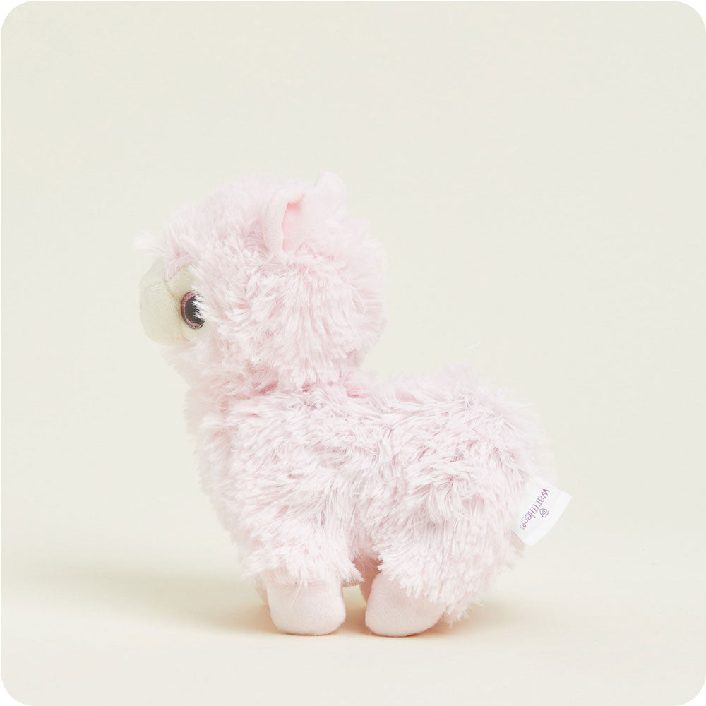 Pink Llama Warmies Junior - Soft Plush Stuffed Animal with Microwavable Heat for Kids | Perfect for Bedtime, Relaxation & Stress Relief