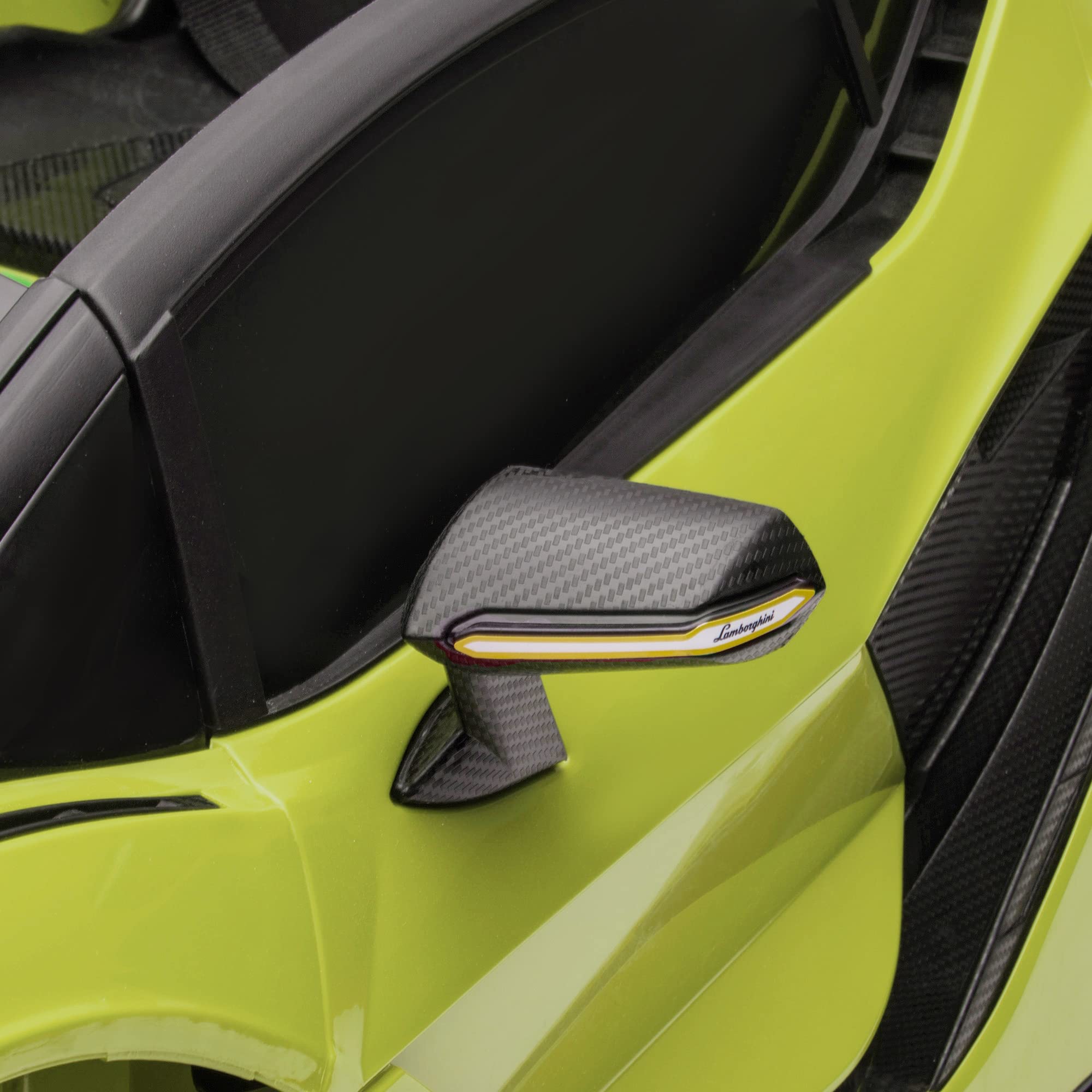 Lamborghini SIAN Licensed 12V Kids Electric Ride-On Car with Remote Control - Battery Powered Toy Vehicle with Horn, Music & LED Headlights - Perfect for Birthday Gifts & Outdoor Play (Green)