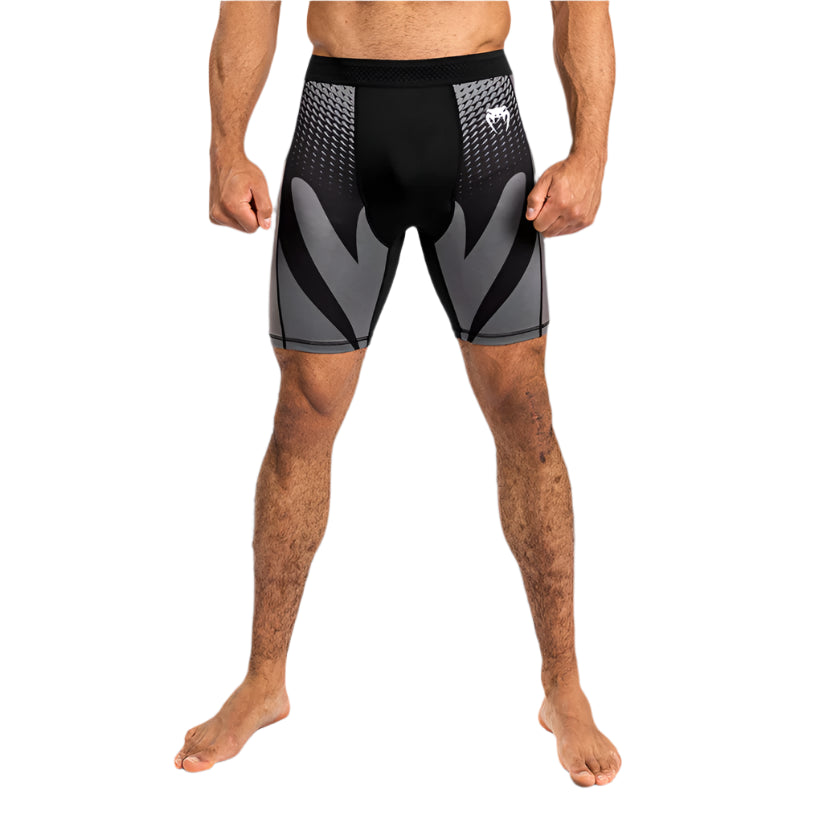 VENUM VALE TUDO SHORT ATTACK - MMA & BJJ Training Shorts for Men (Black) - Perfect for Combat Sports, Grappling & Fitness Workouts