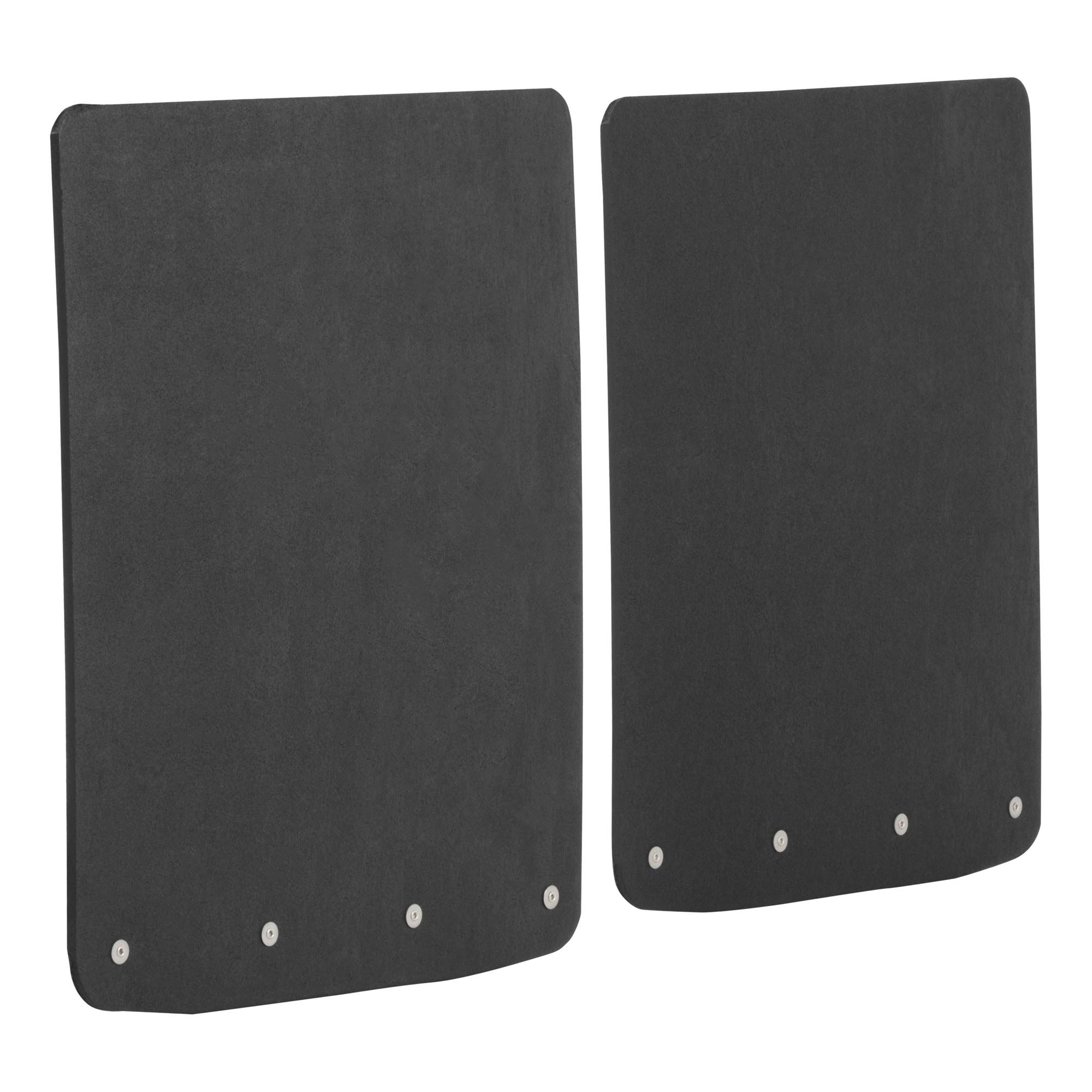 LUVERNE 252023 Universal 20x23 Inch Textured Rubber Mud Flaps with Stainless Steel Plates - Heavy Duty Splash Guards for Trucks, SUVs, and Pickups - All Weather Protection for Mud, Rocks, and Road Debris