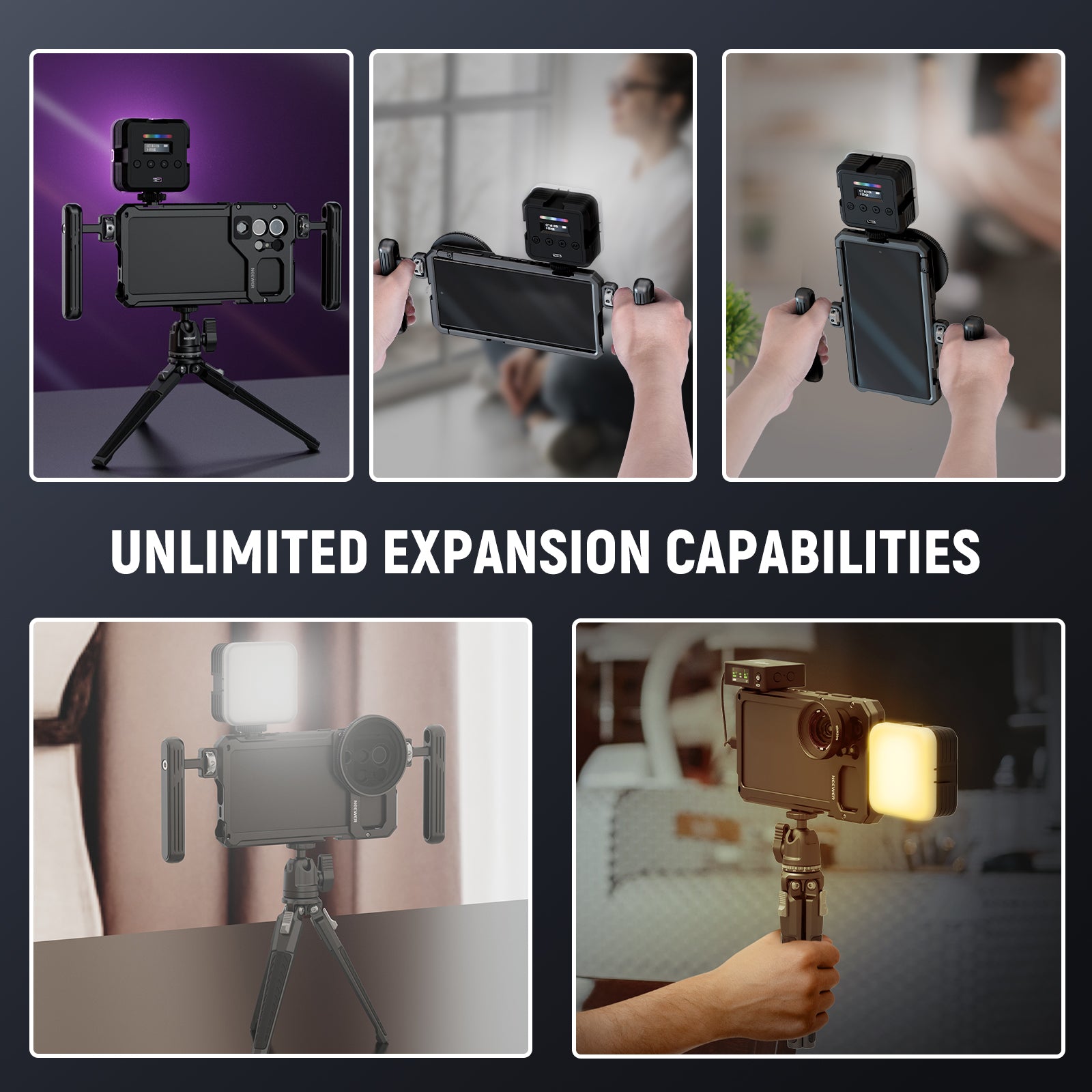 NEEWER S23 Ultra Phone Cage Video Rig Kit - Professional Smartphone Stabilizer for Samsung Galaxy S23 Ultra - Perfect for Vlogging, Filmmaking, and Live Streaming