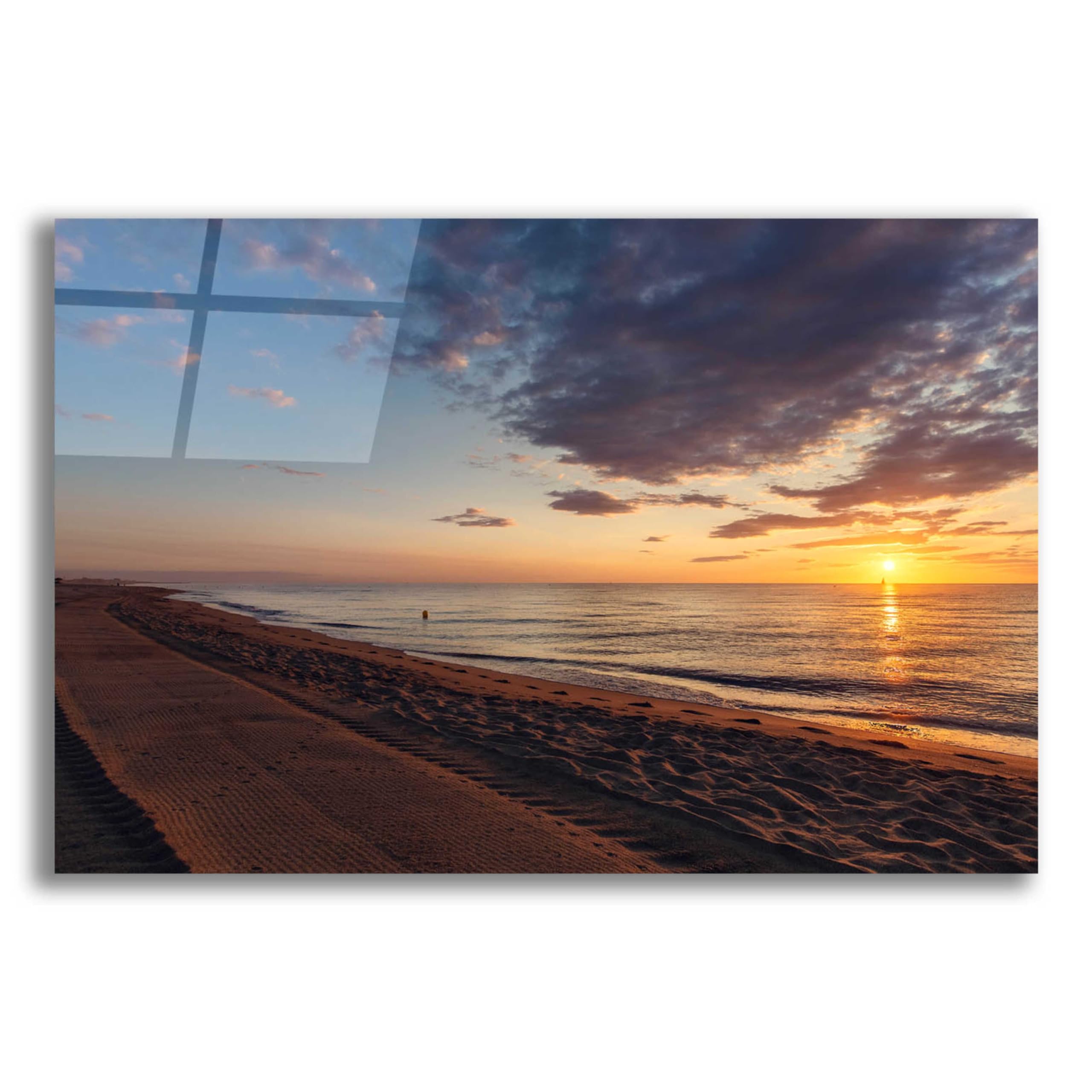 Epic Art 'Saint Cyprien 93' by Sebastien Lory - Premium Acrylic Glass Wall Art Decor 24x16 Inches - Modern Home & Office Wall Decor for Living Room, Bedroom, Dining Area