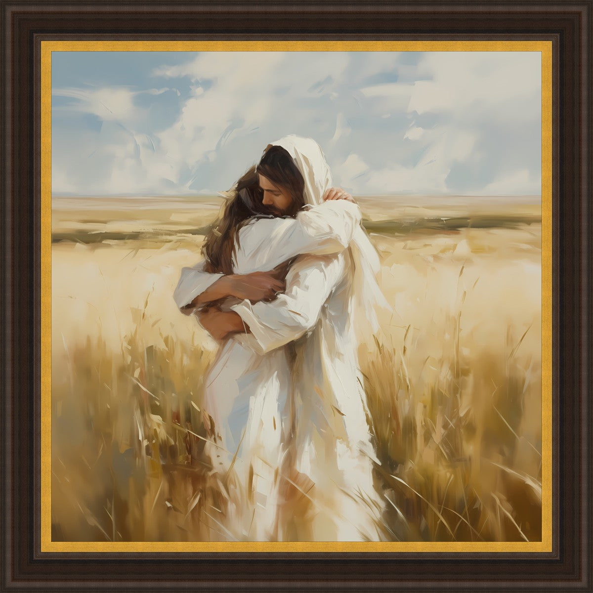 Arms of Mercy Large Wall Art - Inspirational Canvas Painting for Home Decor, Living Room, Bedroom & Office | Perfect Gift Idea for Housewarming, Wedding & Holidays
