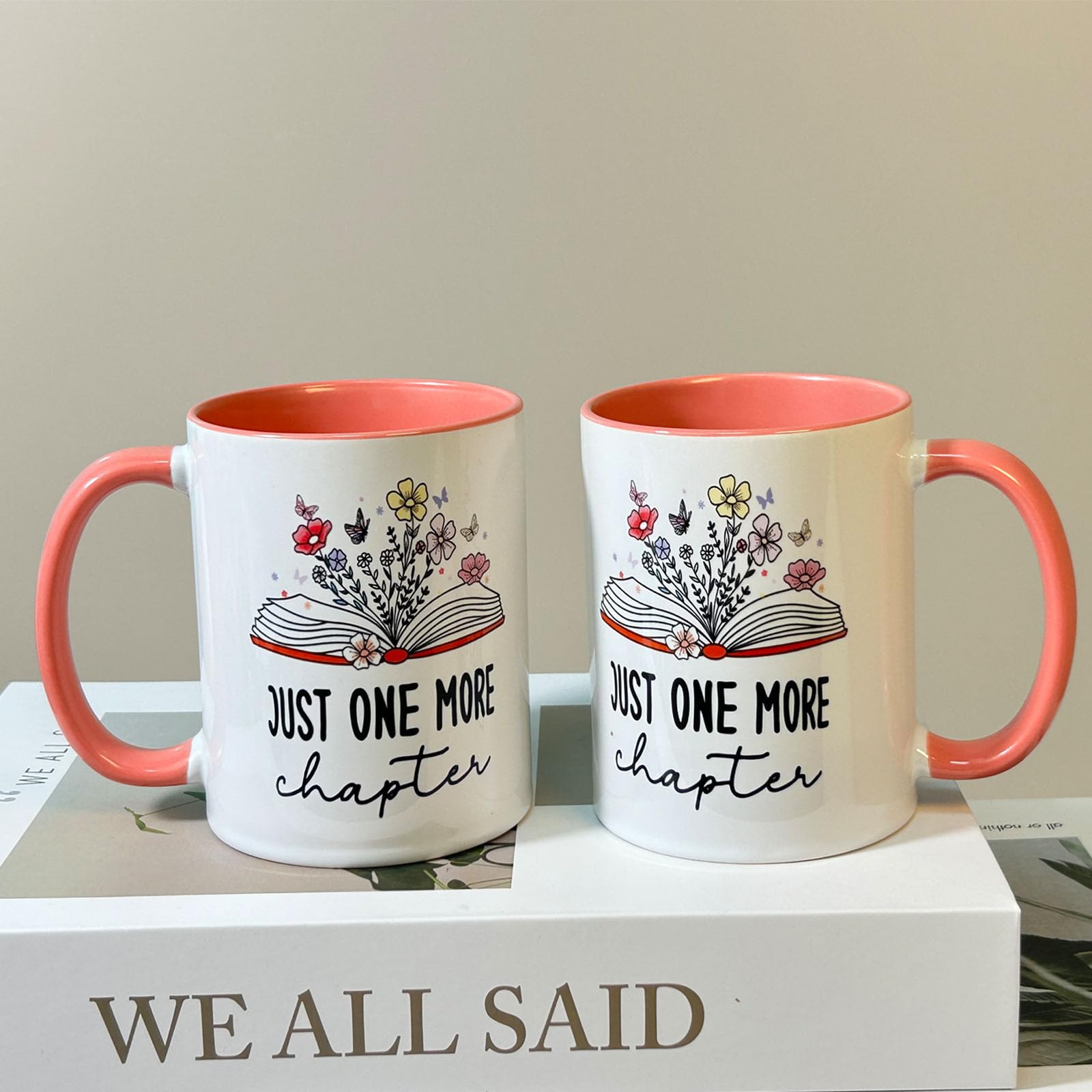 Just One More Chapter Mug - Perfect Book Lover Gift for Women, Librarian Coffee Cup | Ideal for Reading, Book Club Meetings & Cozy Reading Nook