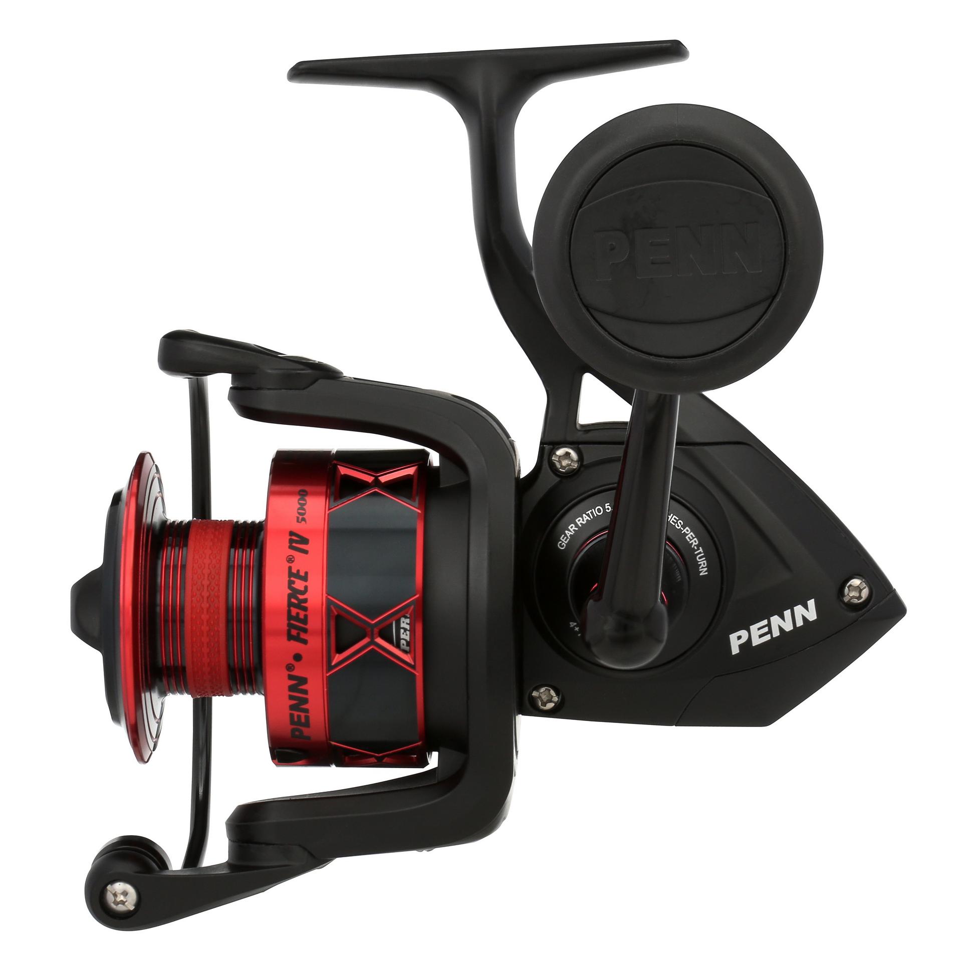 Fierce® IV Spinning Fishing Reel - Lightweight Saltwater & Freshwater Spinning Reel with Smooth Drag System - Perfect for Surf Fishing, Pier Fishing, and Bass Angling