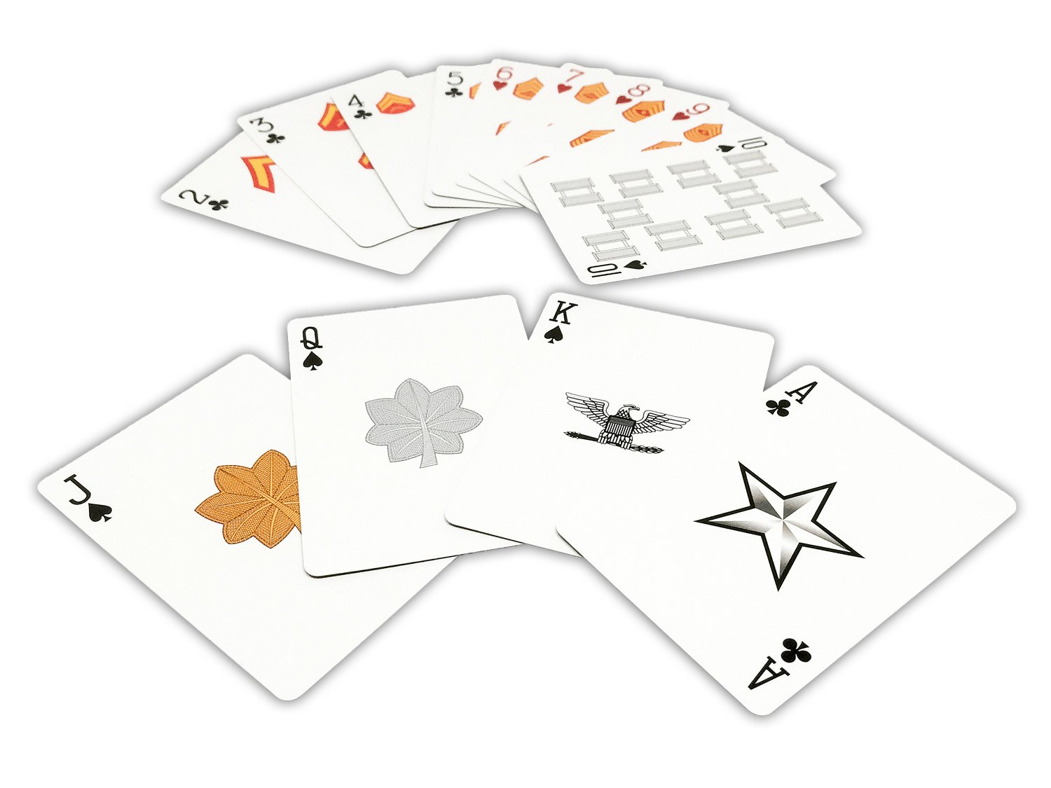 USMC Marine Corps Playing Cards - Professional Quality with Rank Insignia | Military Gift for Marines, Veterans & Collectors | Perfect for Poker Nights, Military Events & Patriotic Gifts | Disabled Veteran Owned Business