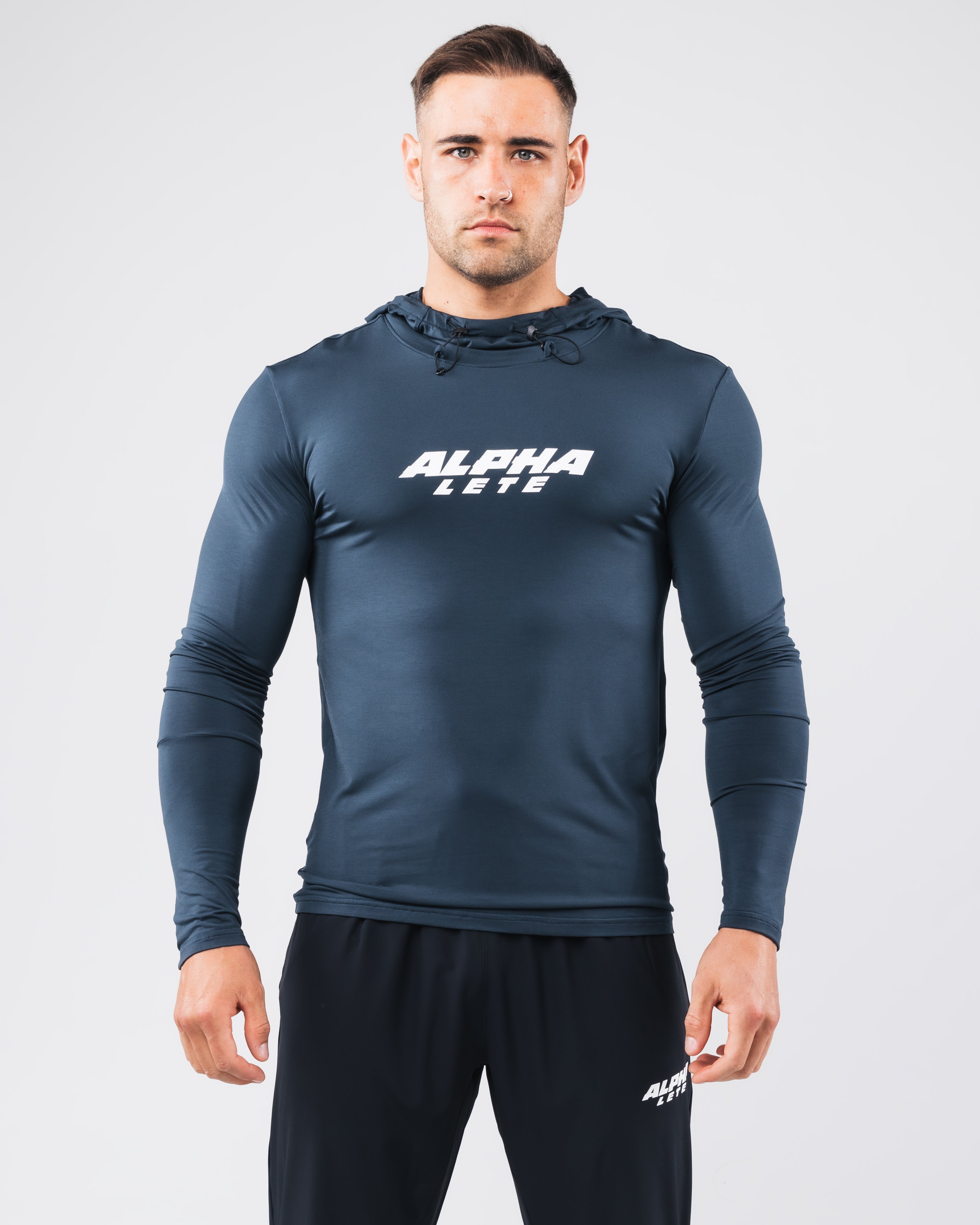 Agility Hoodie for Men & Women - Dark Cyan Pullover Sweatshirt | Lightweight & Comfortable for Running, Gym & Outdoor Activities