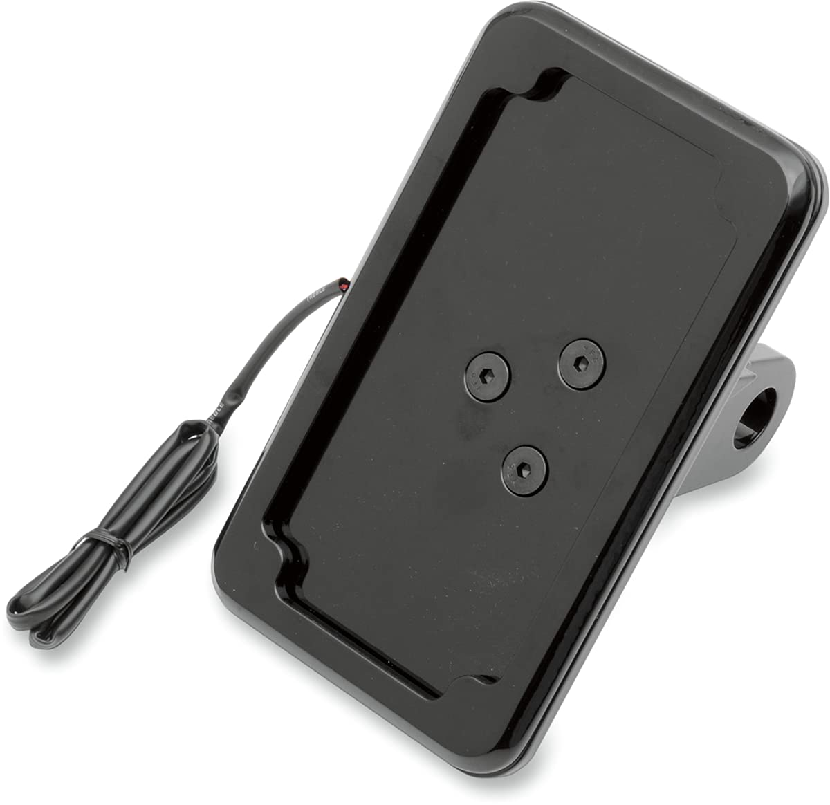 Cycle Visions CV-4606BL Vertical License Plate Holder - No Plate Light, Black - Perfect for Motorcycles, ATVs & UTVs - Durable & Easy Installation