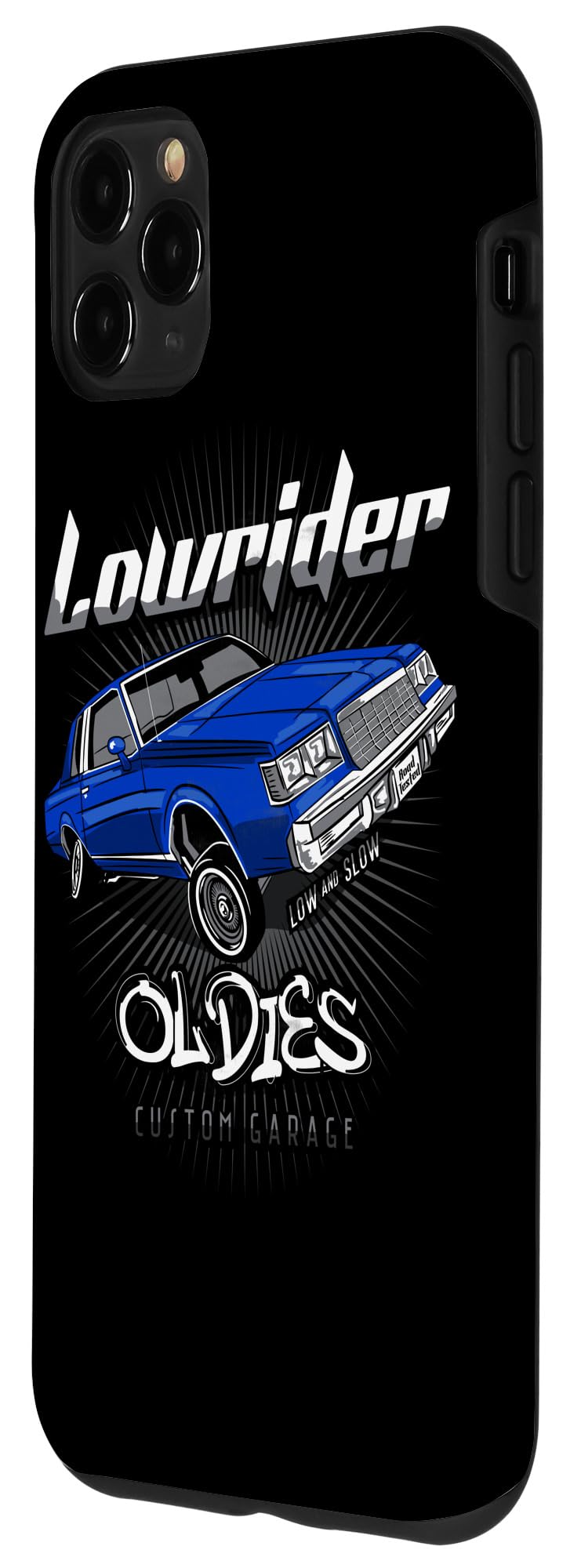 Custom iPhone 11 Pro Max Case - Lowrider Oldies Chicano Mexican Latina Rider Cholo Design - Perfect for Street Culture Enthusiasts & Music Lovers