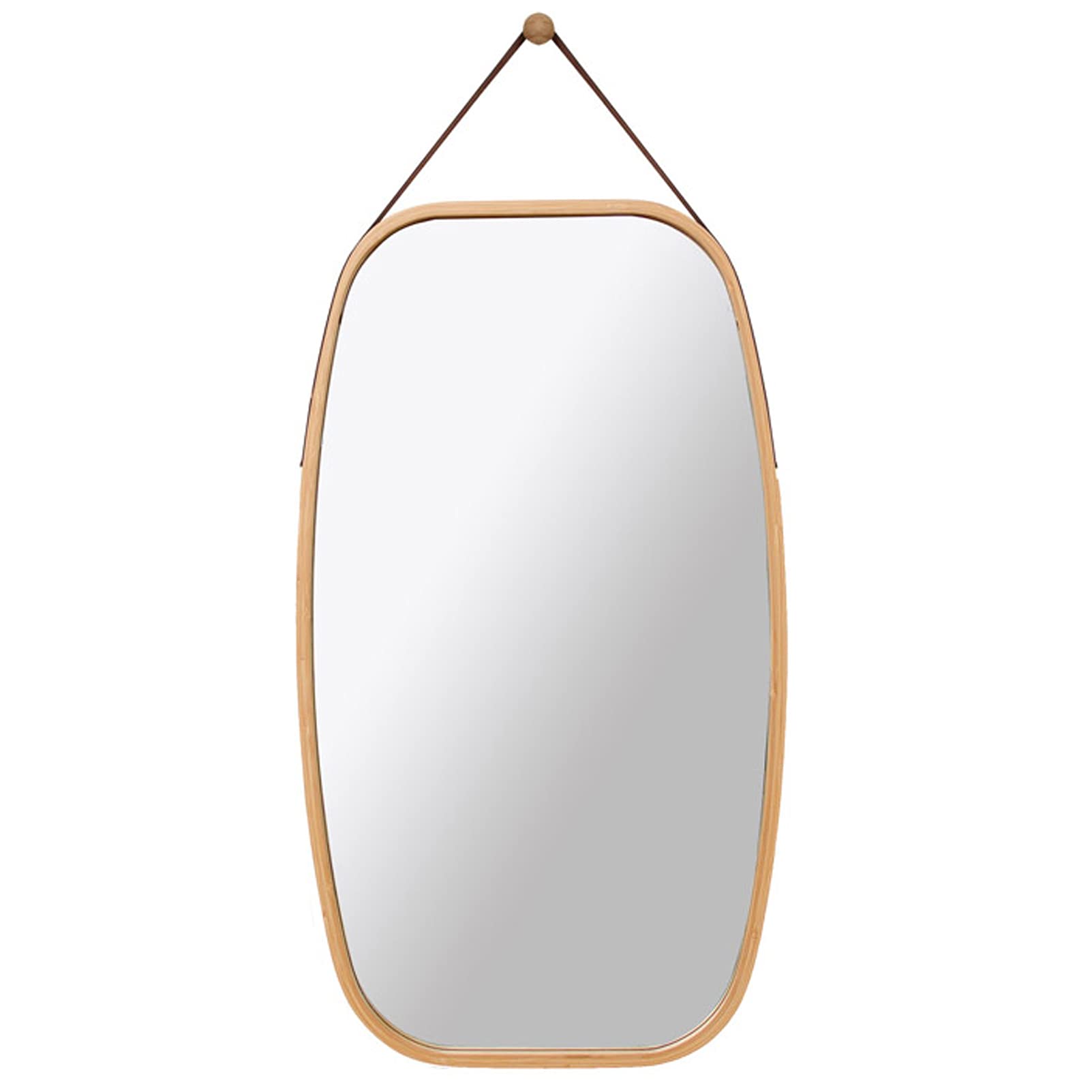 Stylish WYT-Fan Logs Dressing Long Mirror - Wall Mounted Full Length Mirror for Bedroom & Living Room | Space-Saving Home Decor, Perfect for Outfit Checks and Room Brightening
