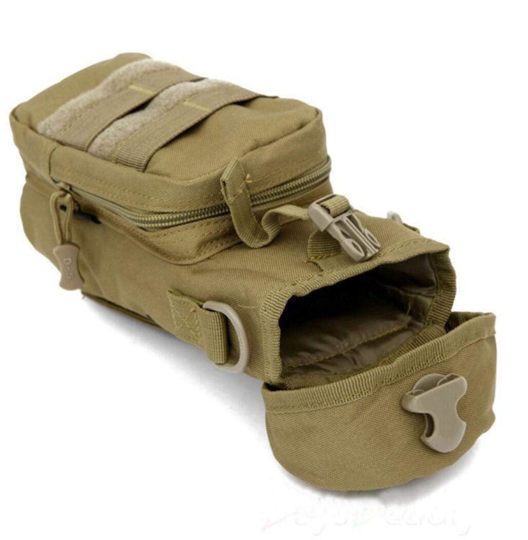 Military Tactical Water Bottle Pouch - Durable Waist Hanging Carrier for Outdoor Hiking, Camping & Survival Gear - Perfect for Hydration Pack Accessories on Adventures