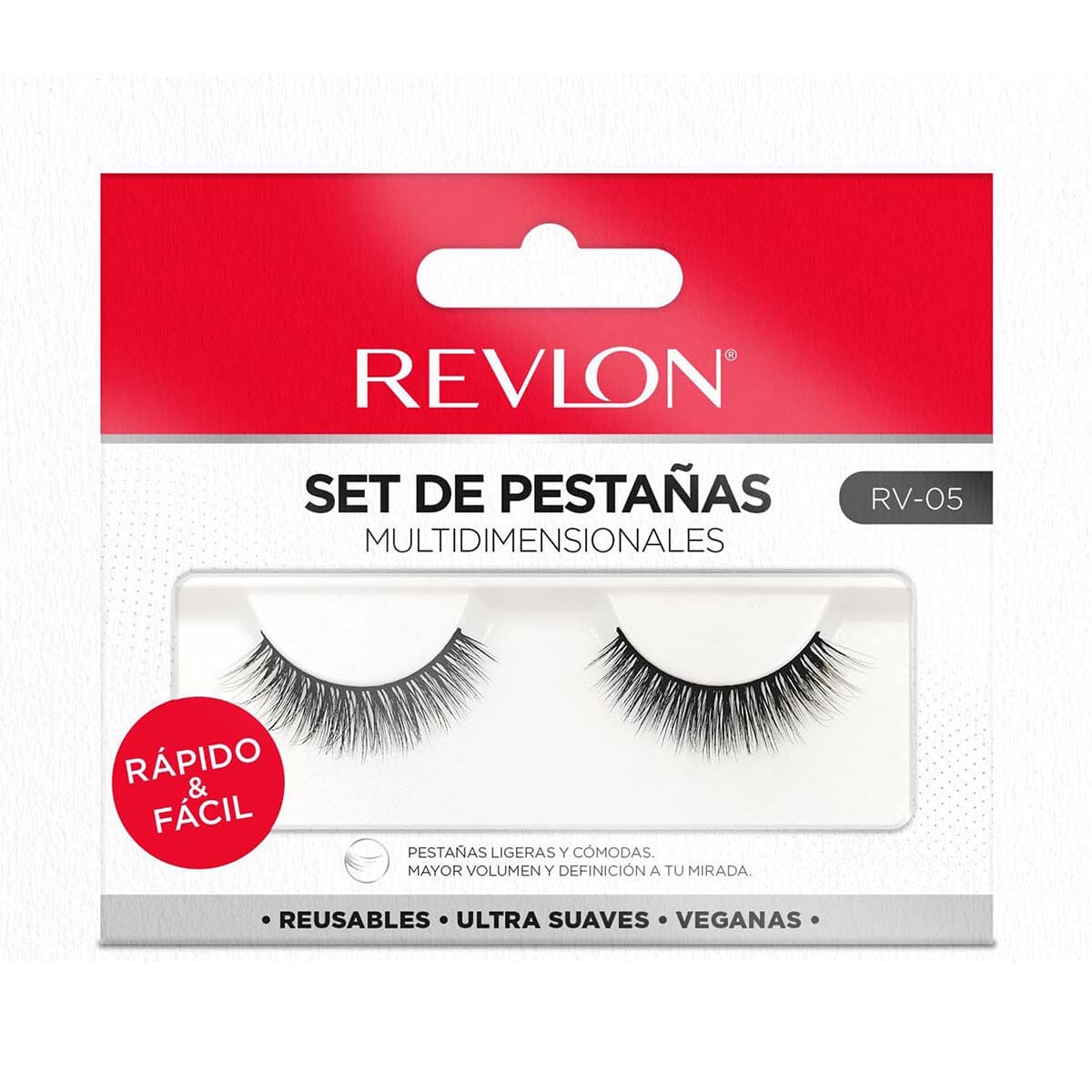 Revlon Eyelashes - 1 Pair, Model 5, Natural Look False Lashes for Everyday Wear & Special Occasions
