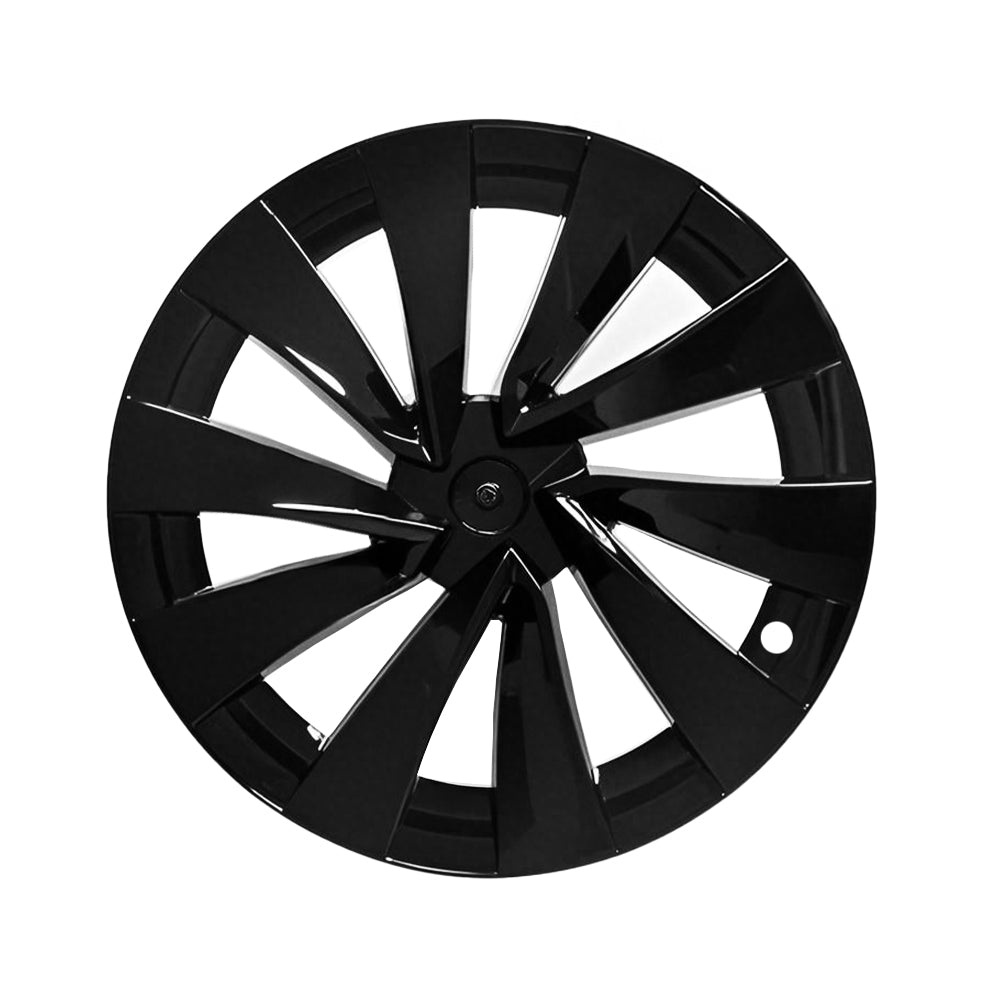 2025+ Tesla Model Y Juniper 20 Inch Helix Wheel Covers - Matte Black OEM Style Hubcaps | Premium Alloy Wheel Protection | Perfect for Road Trips & Daily Commutes