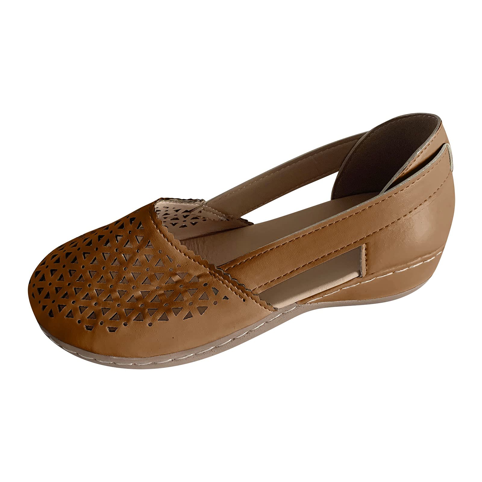 Gibobby Women's Wedge Sandals - Platform Espadrilles with Ankle Strap & Buckle, Open Toe Rubber Chunky Heel Summer Shoes for Beach, Vacation & Casual Outings