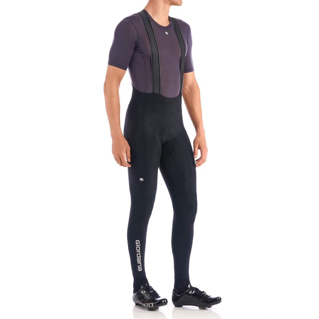 Giordana Men's FR-C Pro Thermal Cycling Bib Tights - Winter Bike Riding, Cold Weather Training, and Outdoor Sports Gear